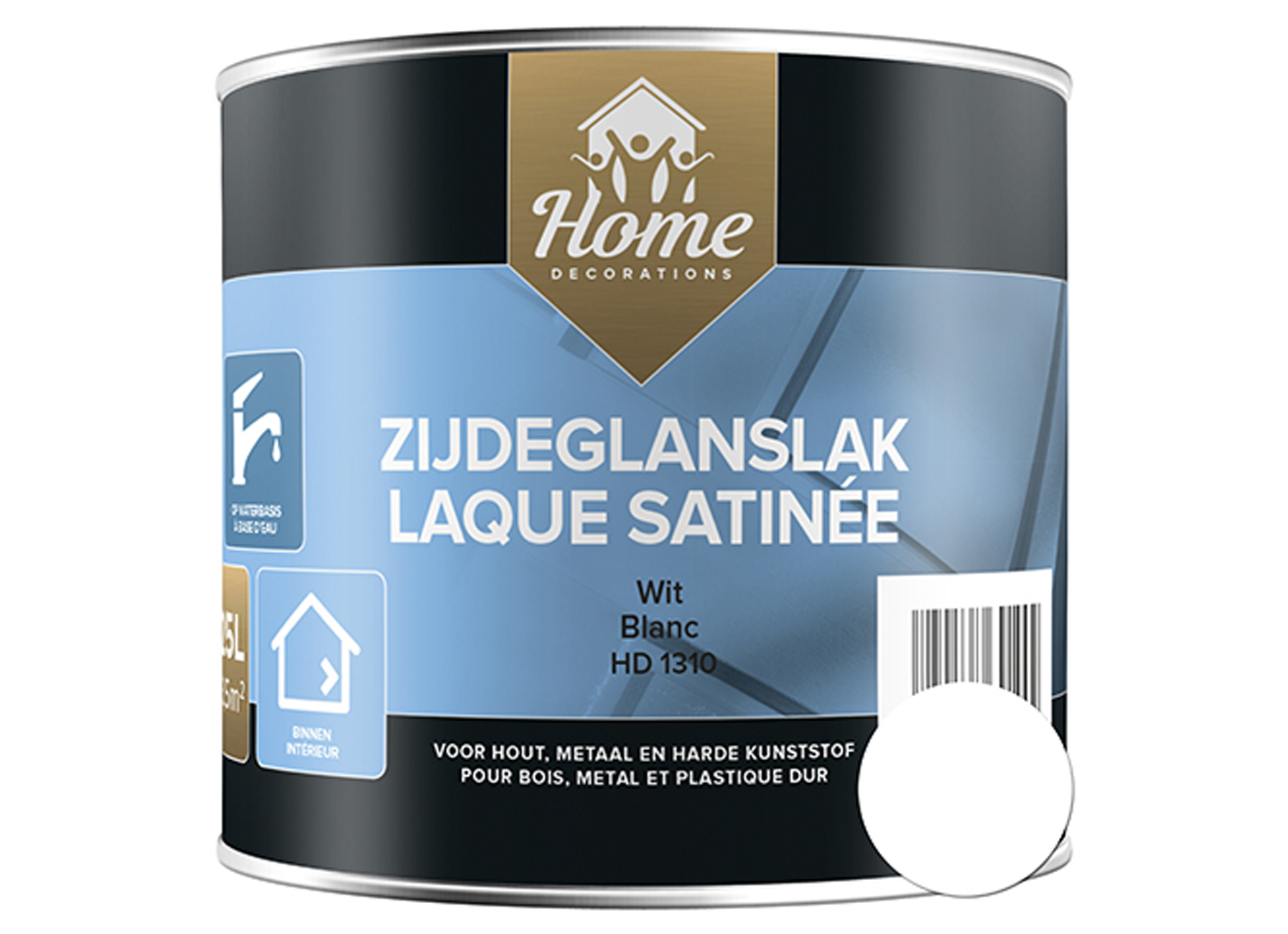 LAQUE SATINEE A BASE D'EAU BLANC 250ML