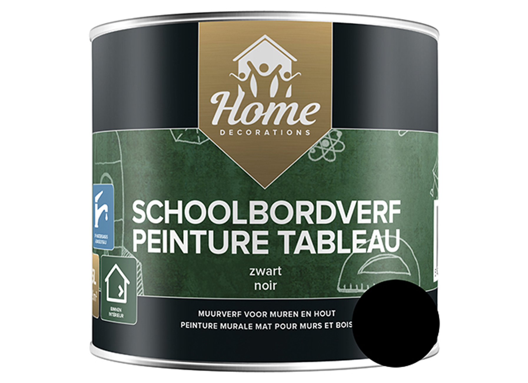 HOME DECORATIONS PEINTURE TABLEAU NOIR 0,5L