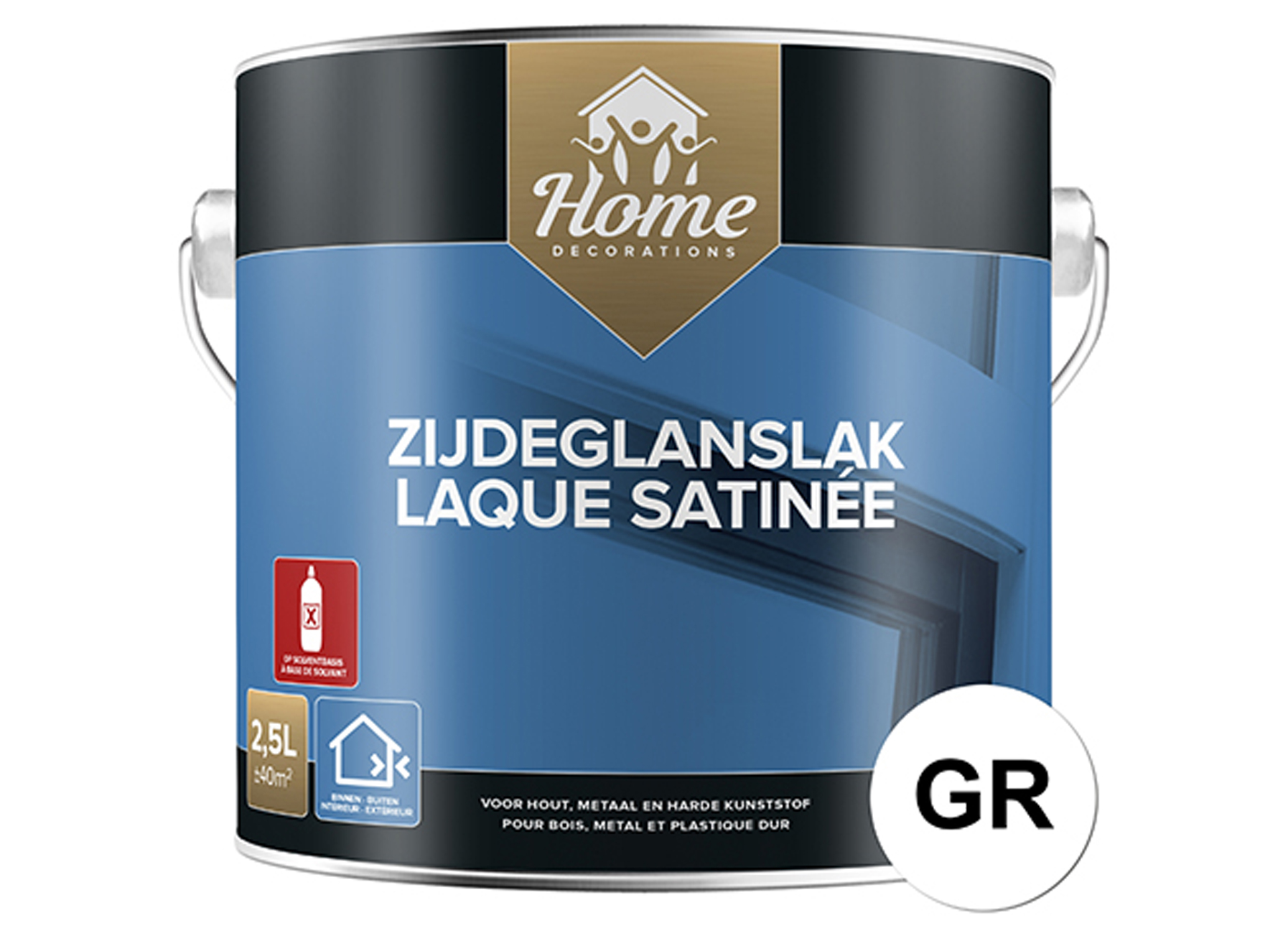 ZIJDEGLANSLAK BASIS P 2,5L