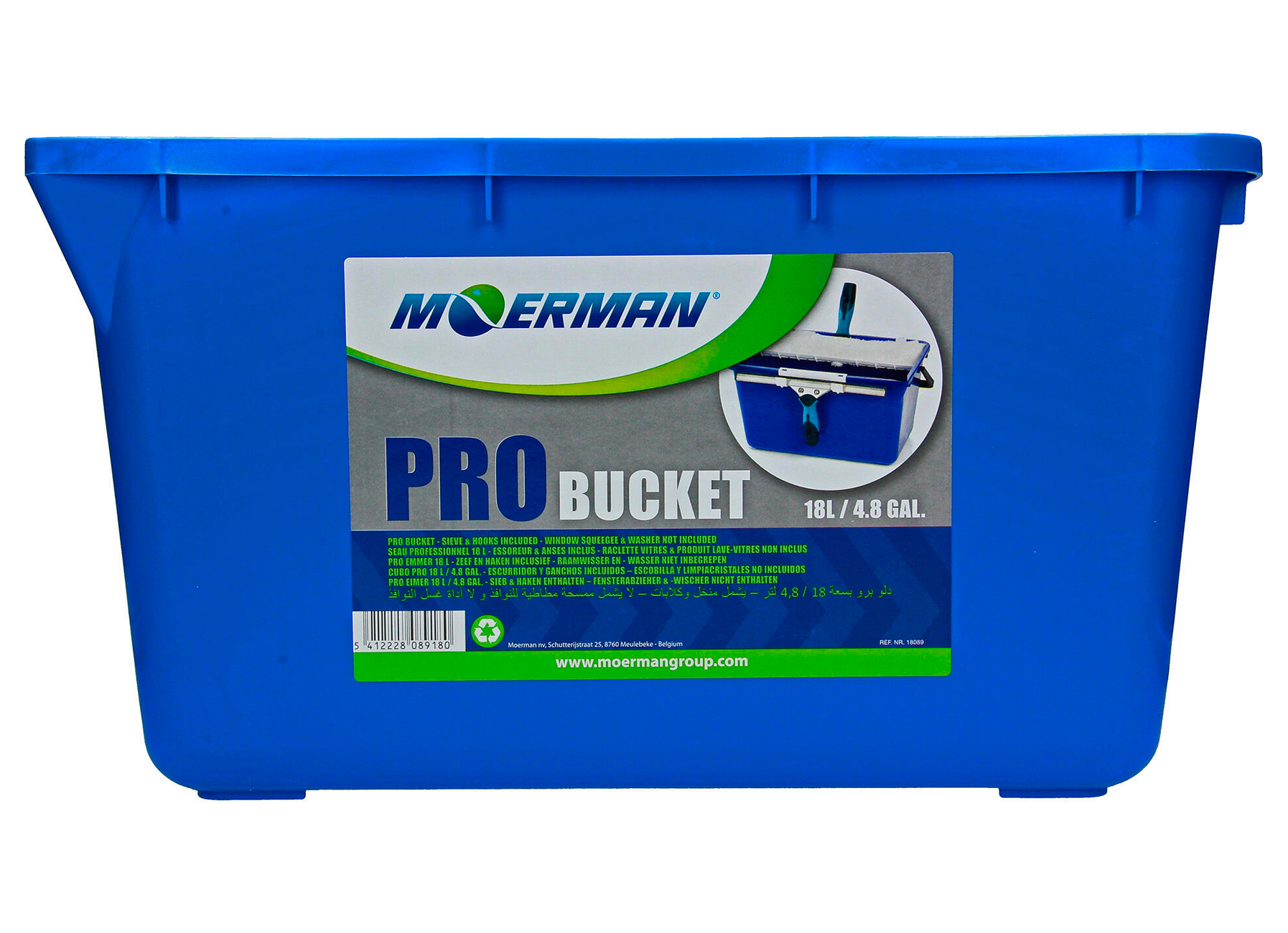 MOERMAN RECHTHOEKIGE EMMER PRO 18L