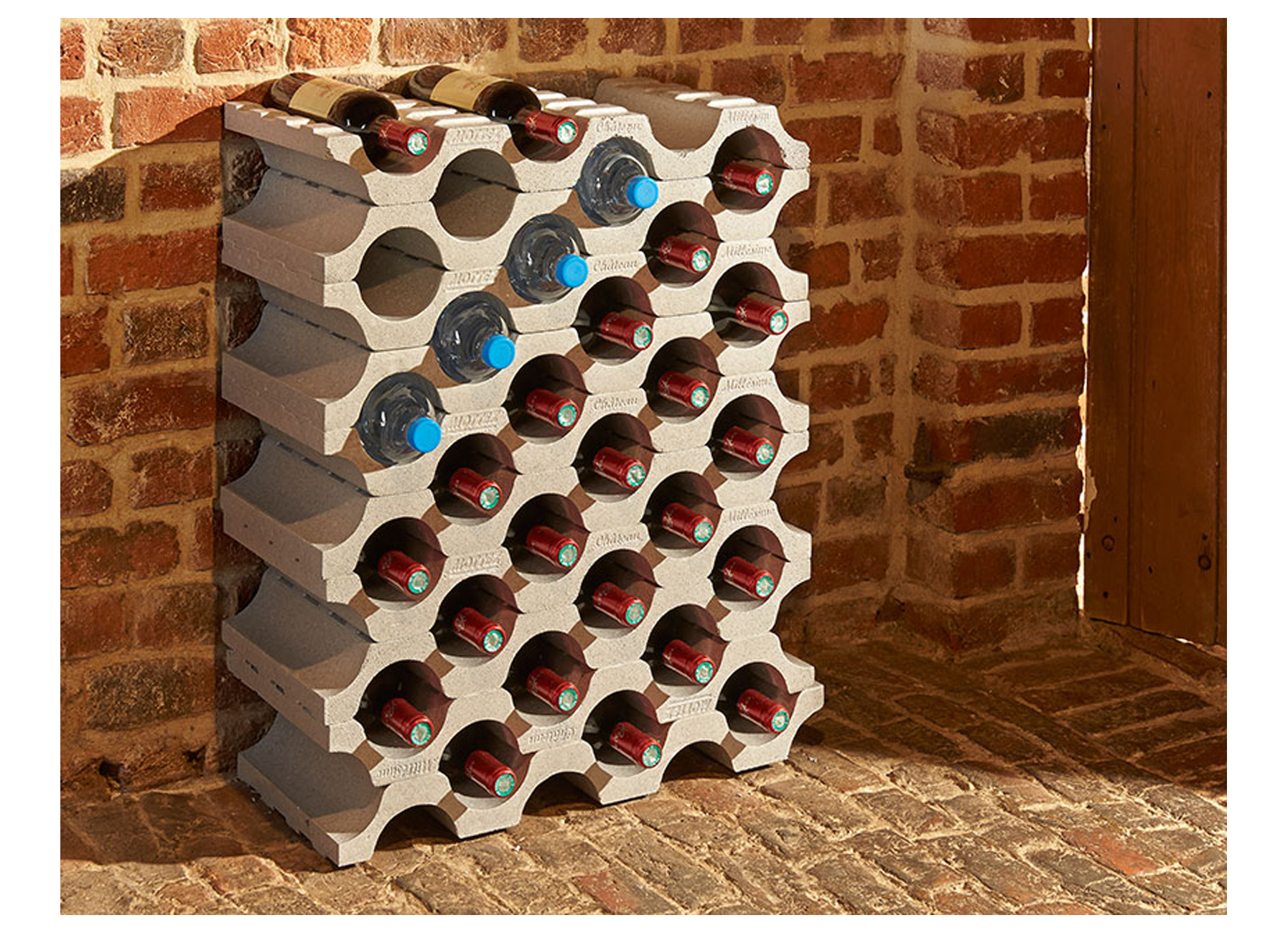 PORTE-BOUTEILLES POLYSTYRENE 9 BOUTEILLES
