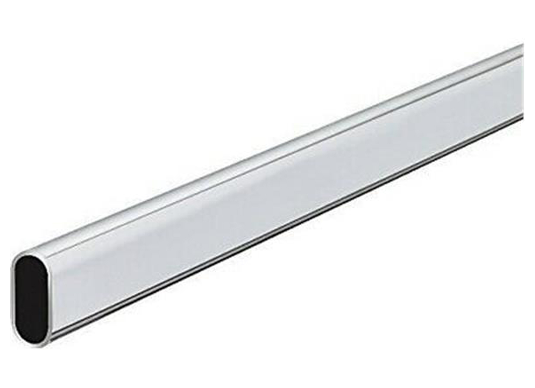 TUBE GARDE-ROBE OVALE CHROME 1,66M