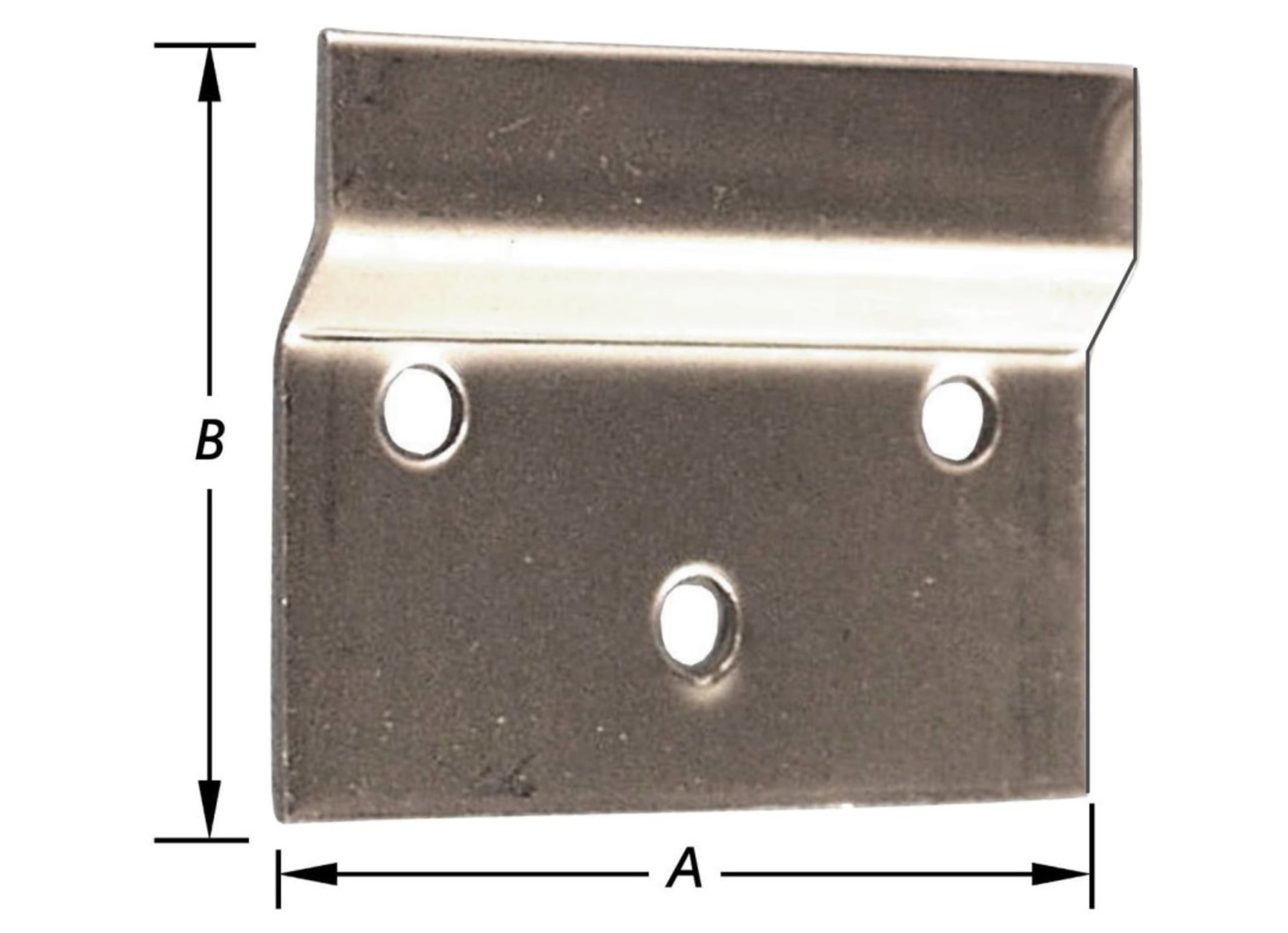 PLAQUES DE FIXATION SUPPORT ARMOIRE 58X50MM 2 PIECES