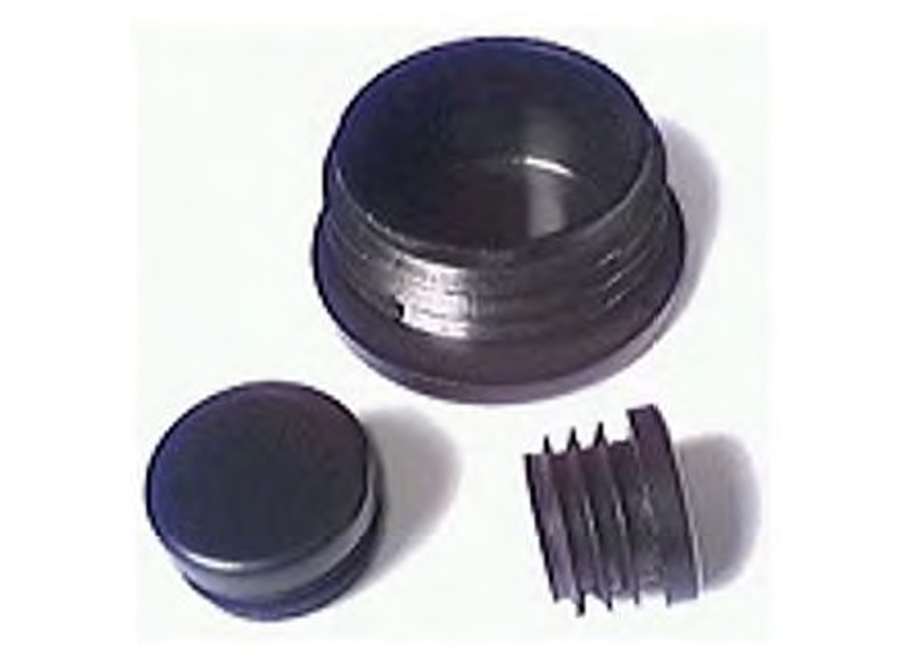 SABOT POUR PIED ROND NOIR Ø14MM 8PC