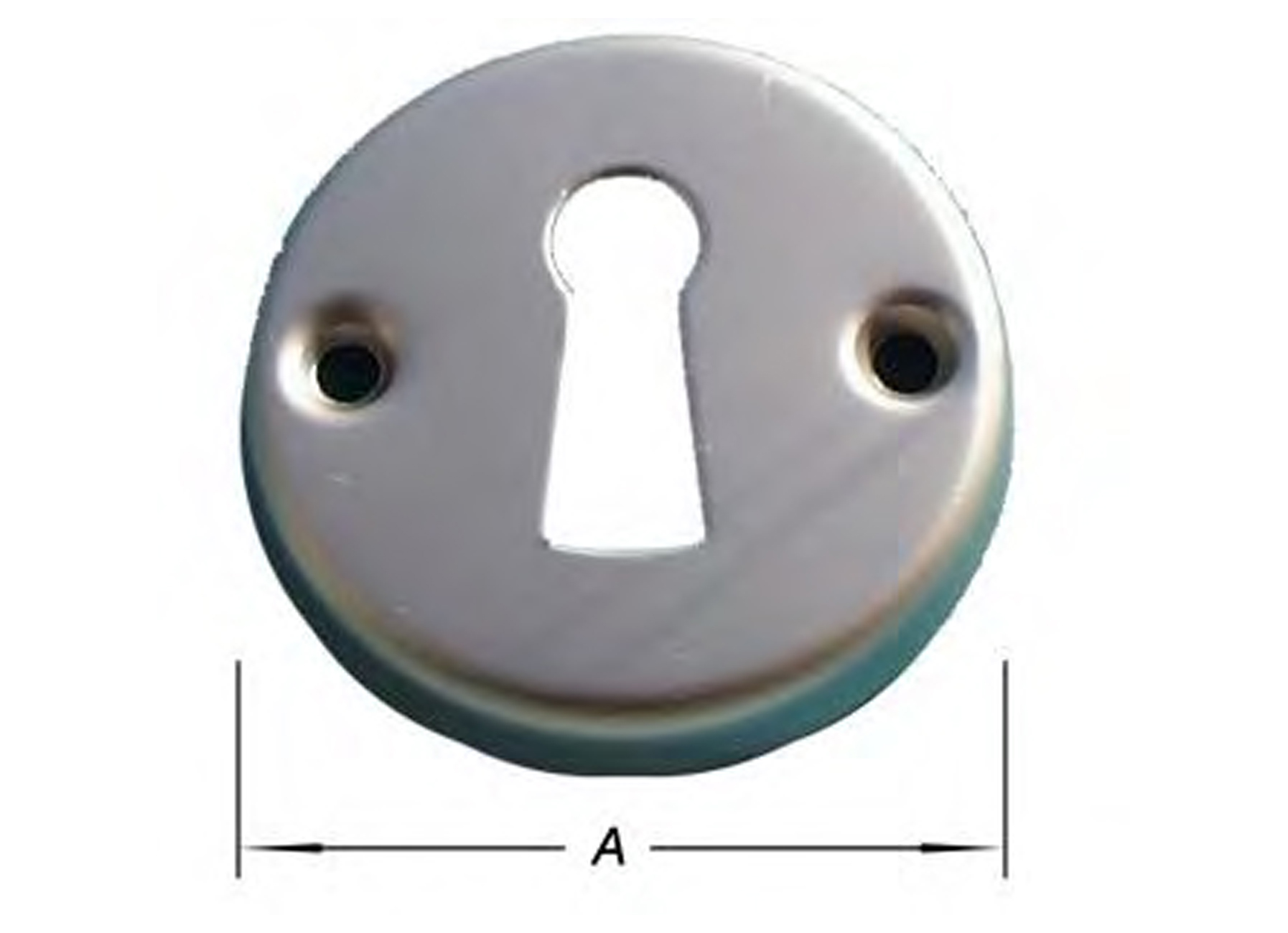 SLEUTELPLAATJE ROND ALU F1 50MM