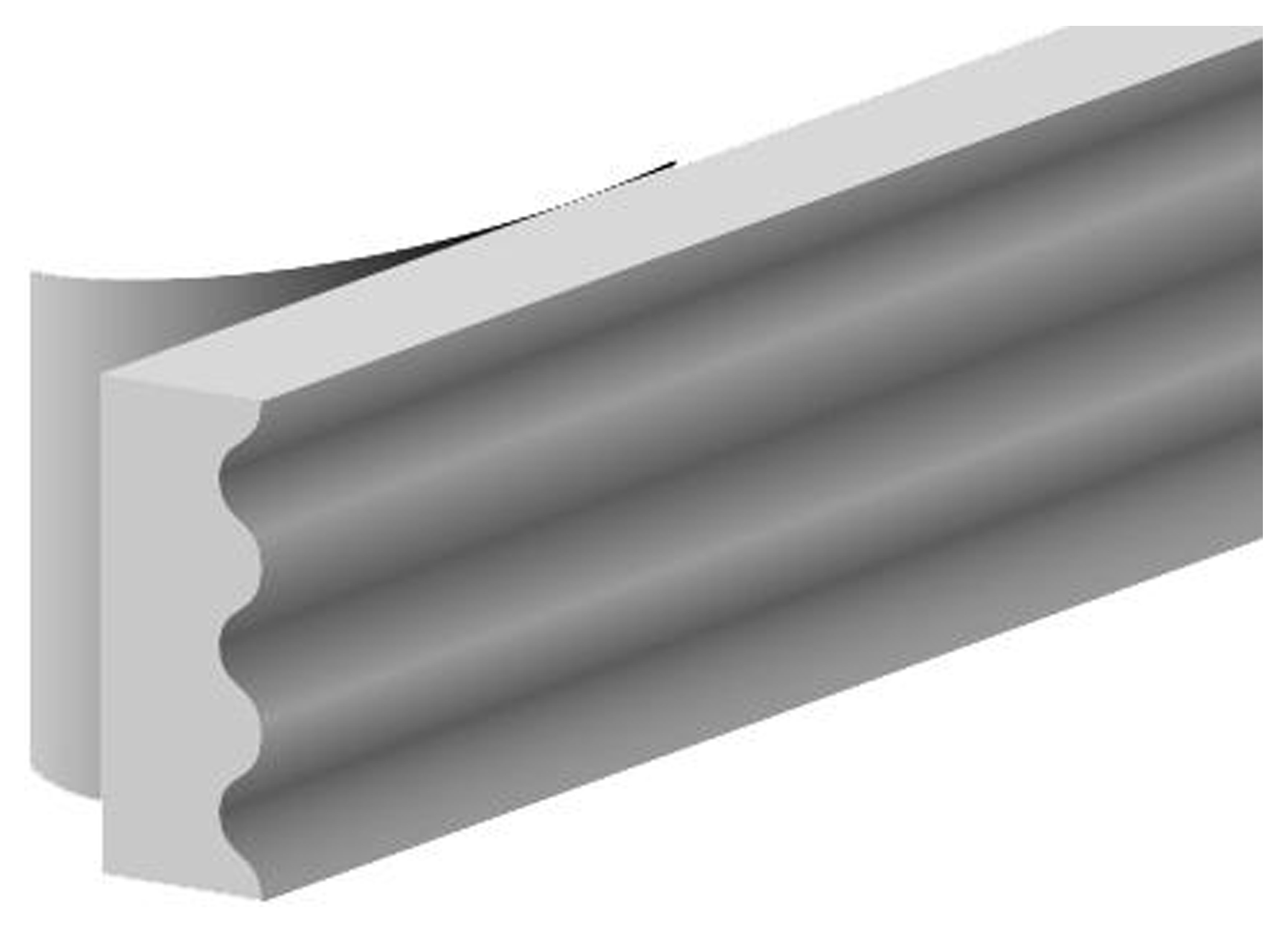 JOINT D'ISOLATION PROFIL K BLANC 9X3MM L=7.5M