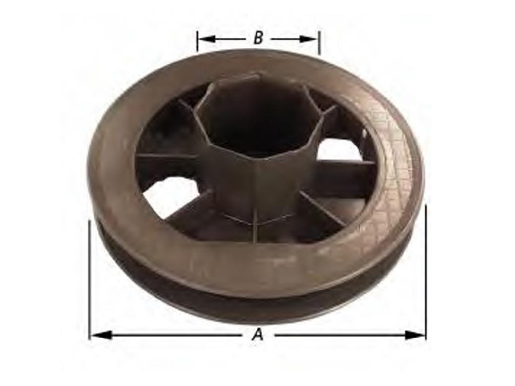 POULIE DE SANGLE POUR VOLETS ROULANTS EN PVC