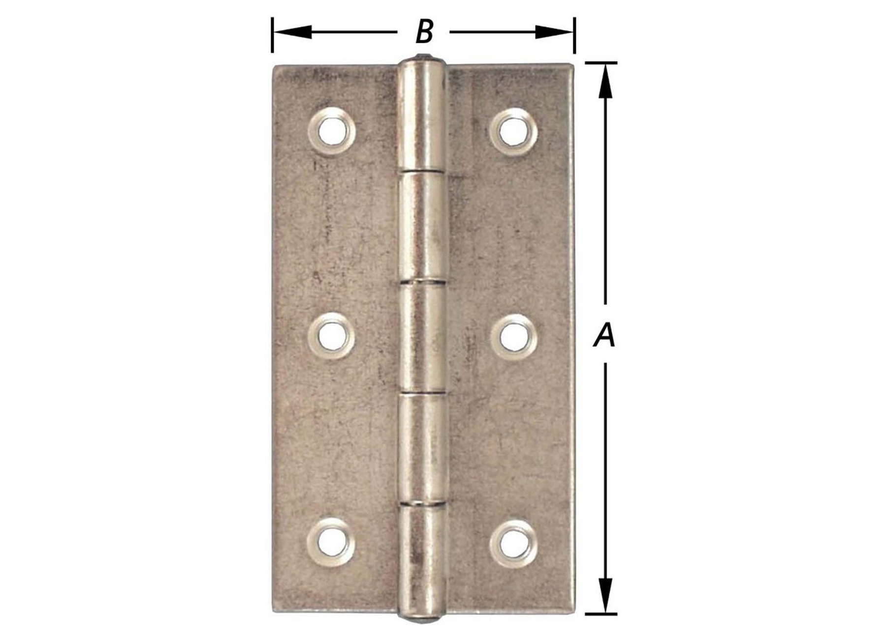 CHARNIERES ETROITES LAITONNEES 25X18MM 2 PIECES