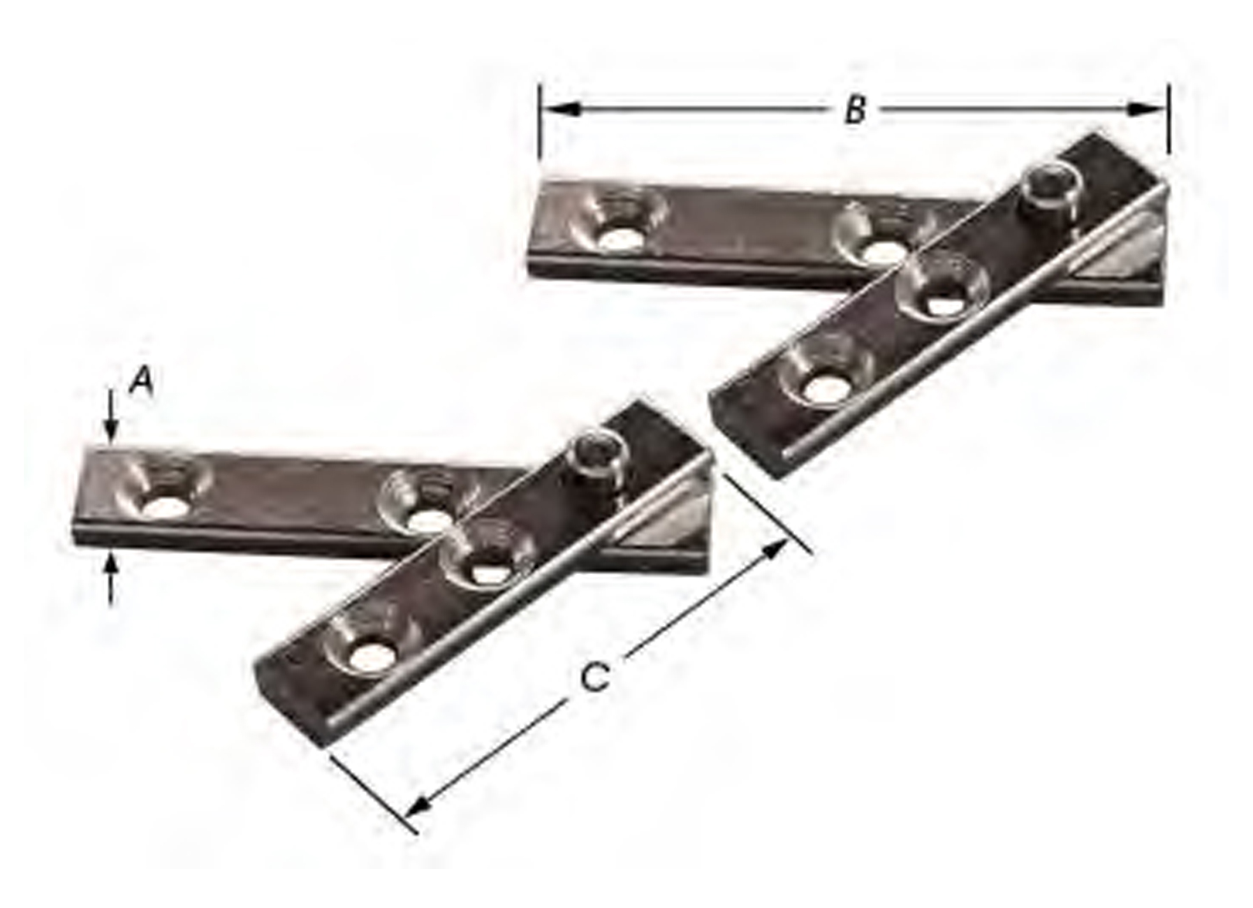 JEU DE PIVOTS D'ARMOIRE 9X80X40MM 4 PIECES