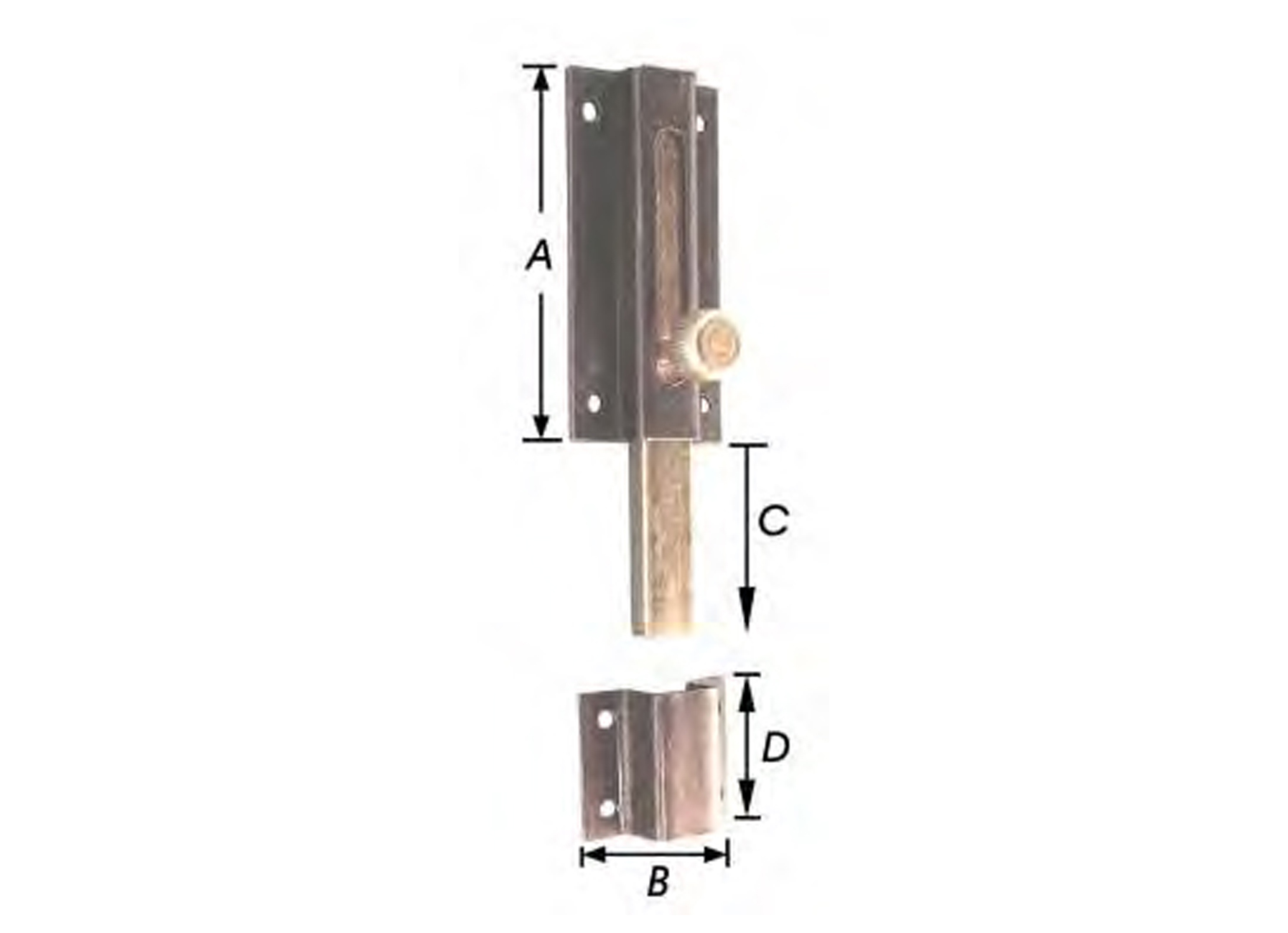 DEURSCHUIF LANGE DWARSSCHOOT 40X55MM