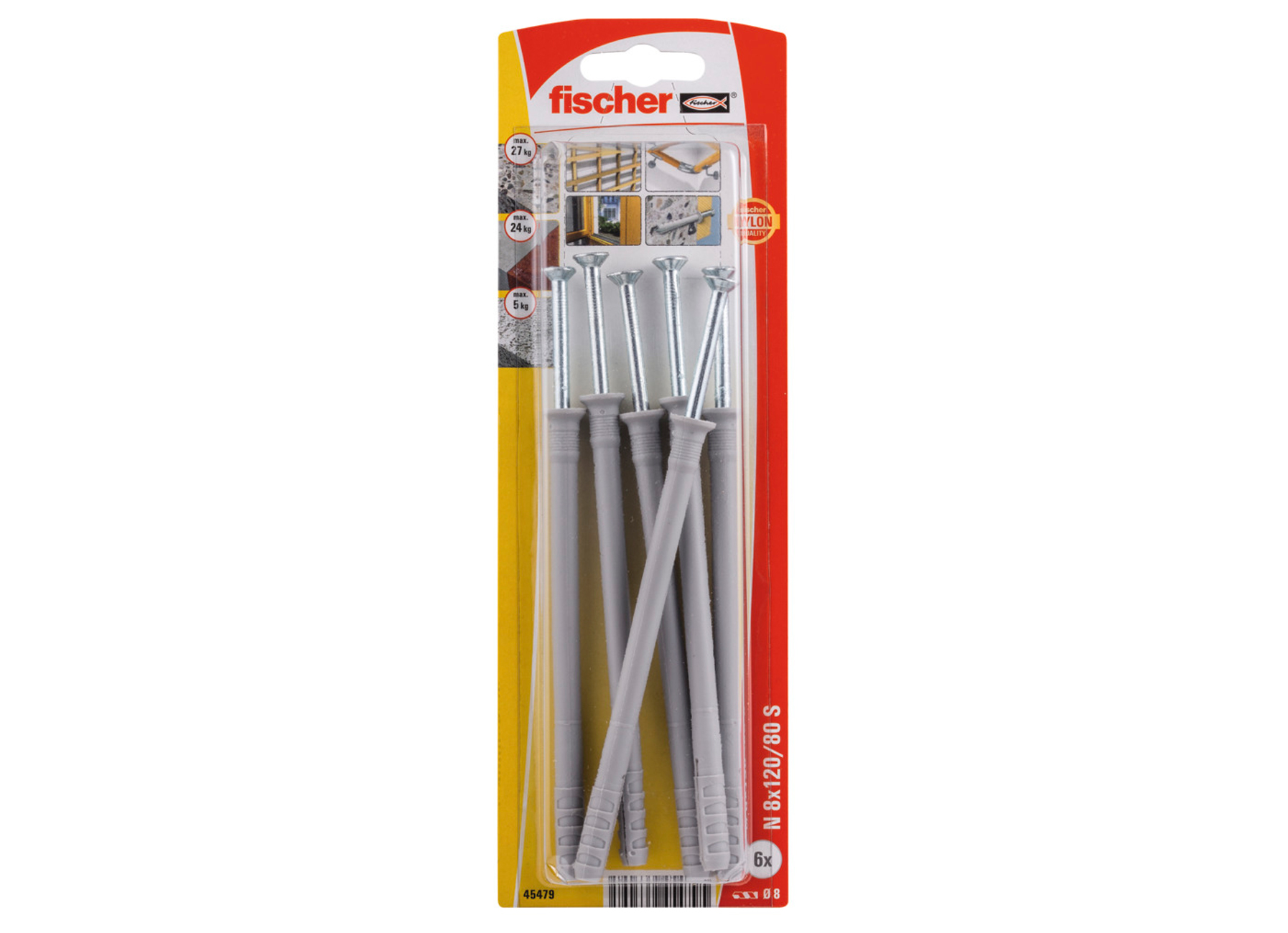 FISCHER CHEVILLE A FRAPPER N 8X120/80 ZK K NV (6)