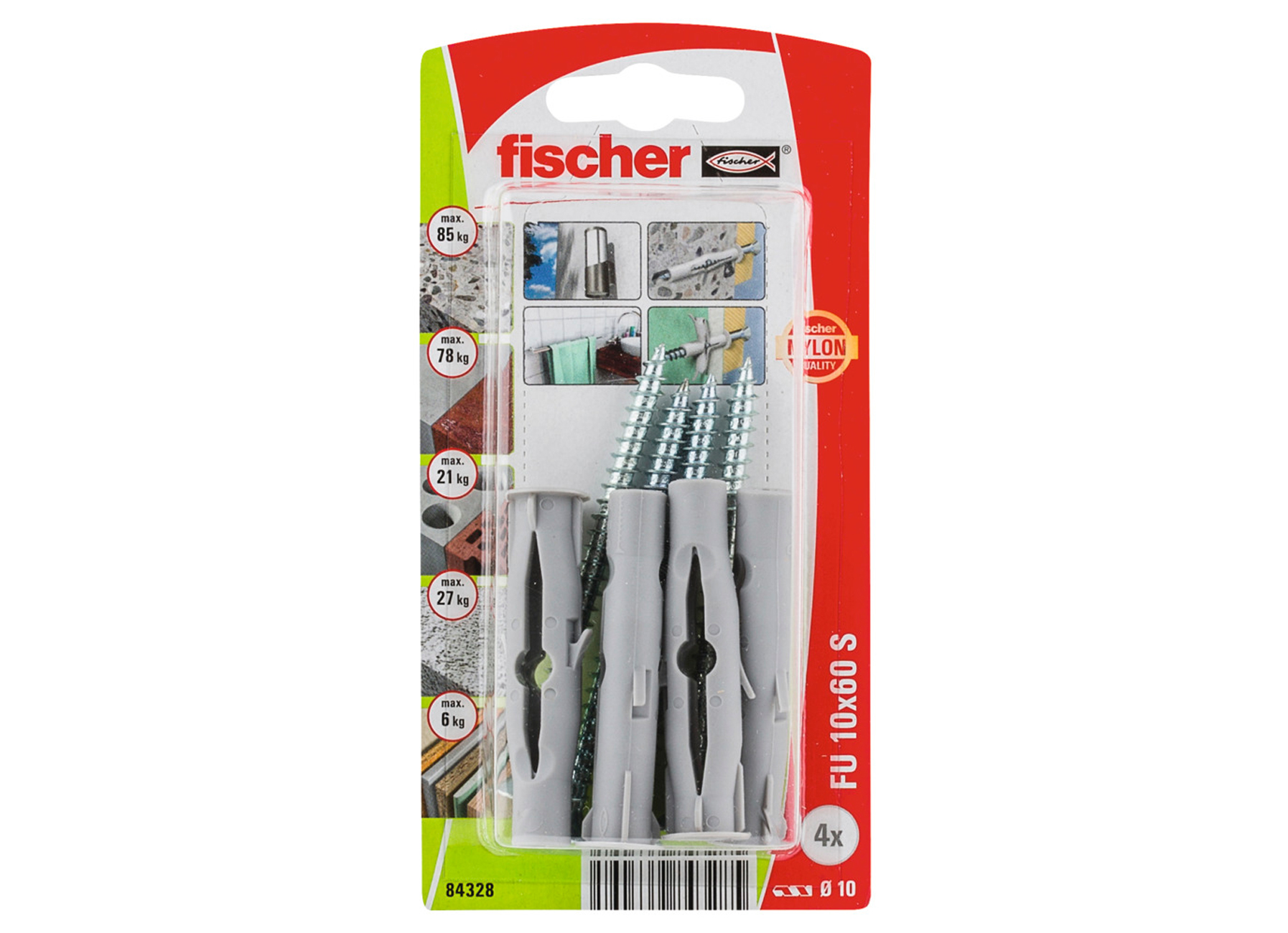 FISCHER CHEVILLE UNIVERSELLE FU 10X60 S K NV (4)