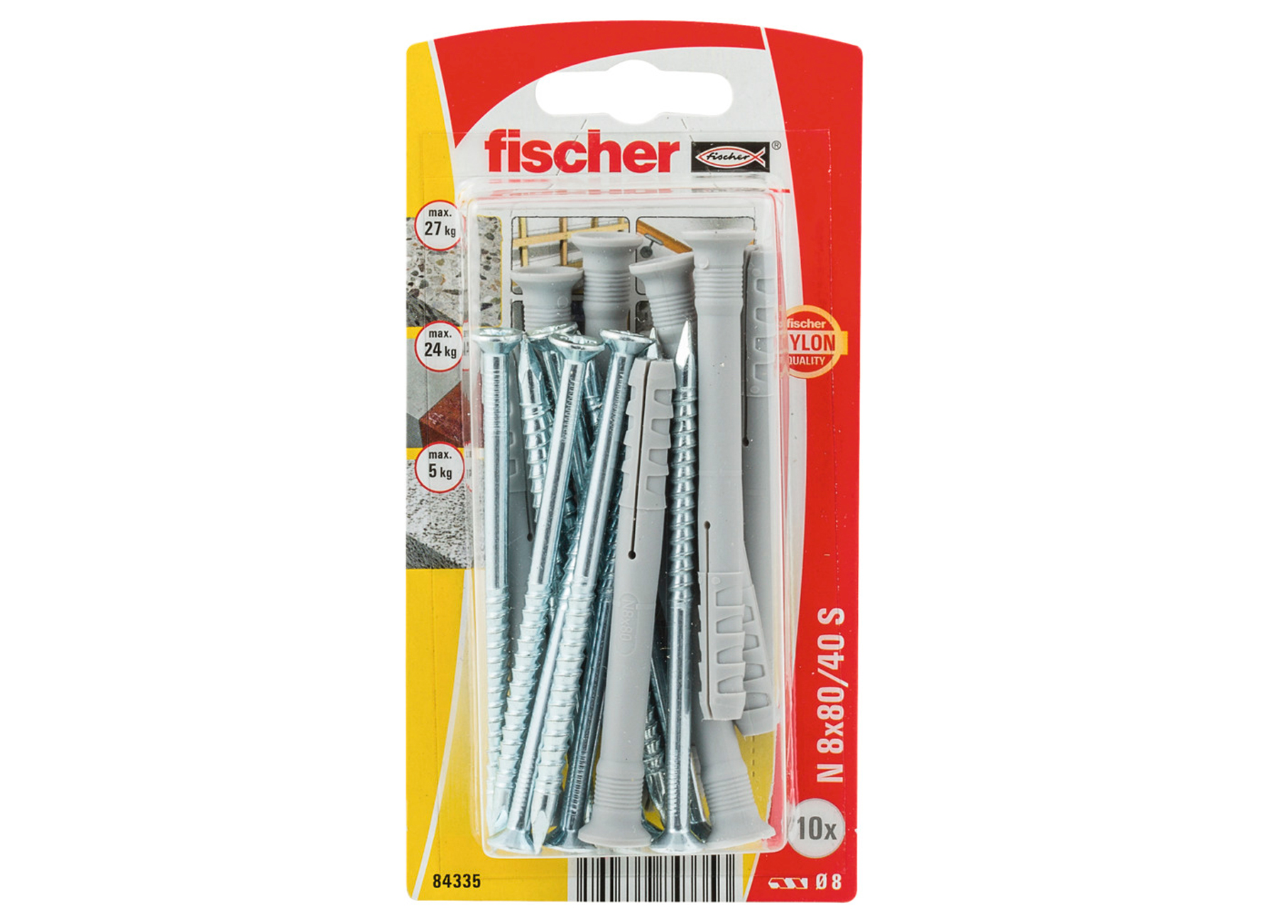 FISCHER CHEVILLE A FRAPPER N 8X80/40 ZK K NV (10)