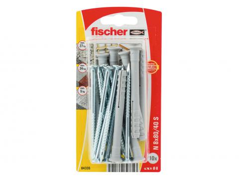 FISCHER SLAGPLUG N 8X80/40 ZK K NV (10)
