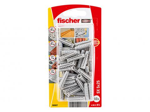FISCHER EXPANSIEPLUG SX 5X25 K NV (50)
