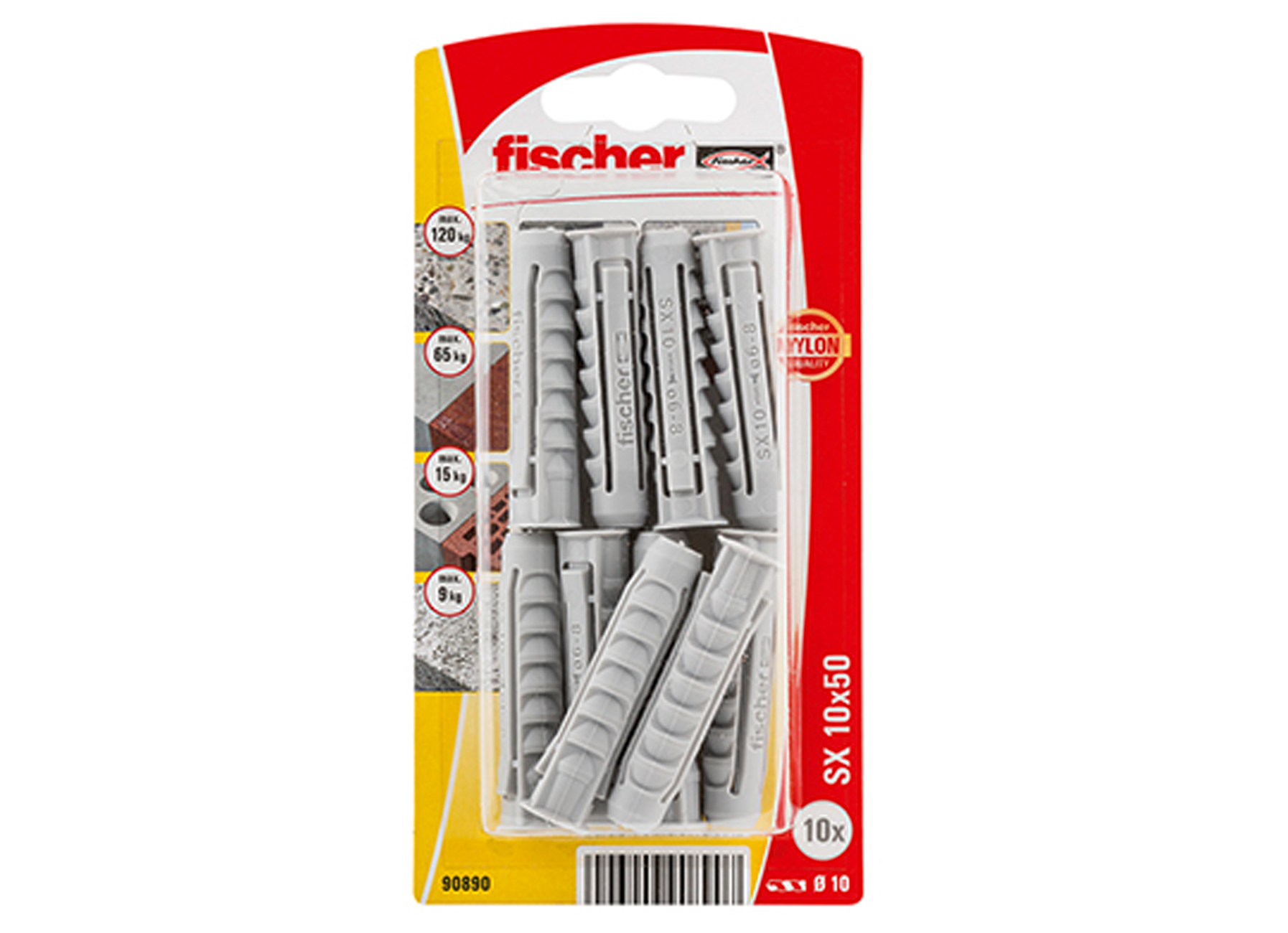 FISCHER EXPANSIEPLUG SX 10X50 K NV (10)