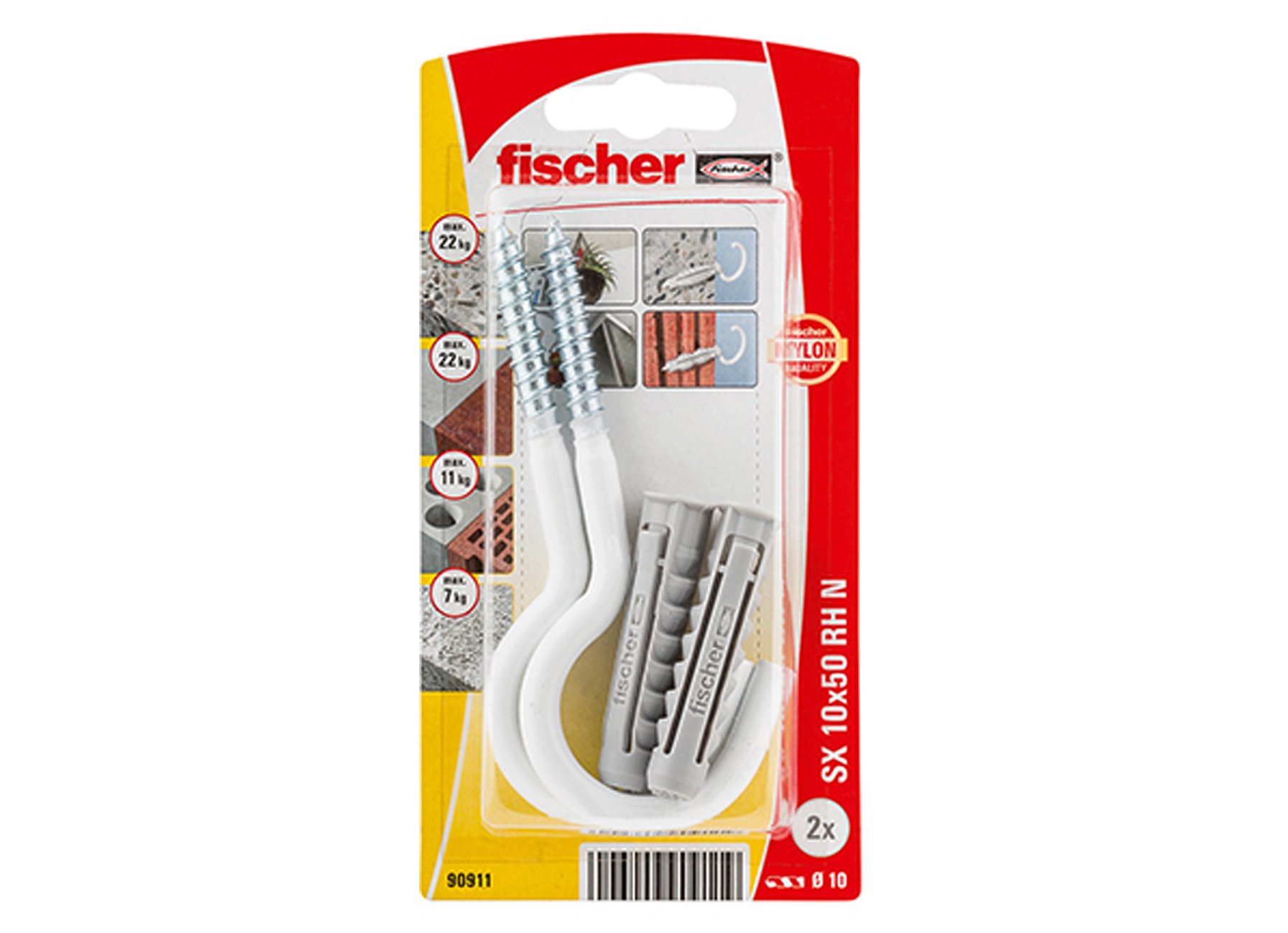 FISCHER PLUG + RONDE HAAK SX 10X50 RH K NV