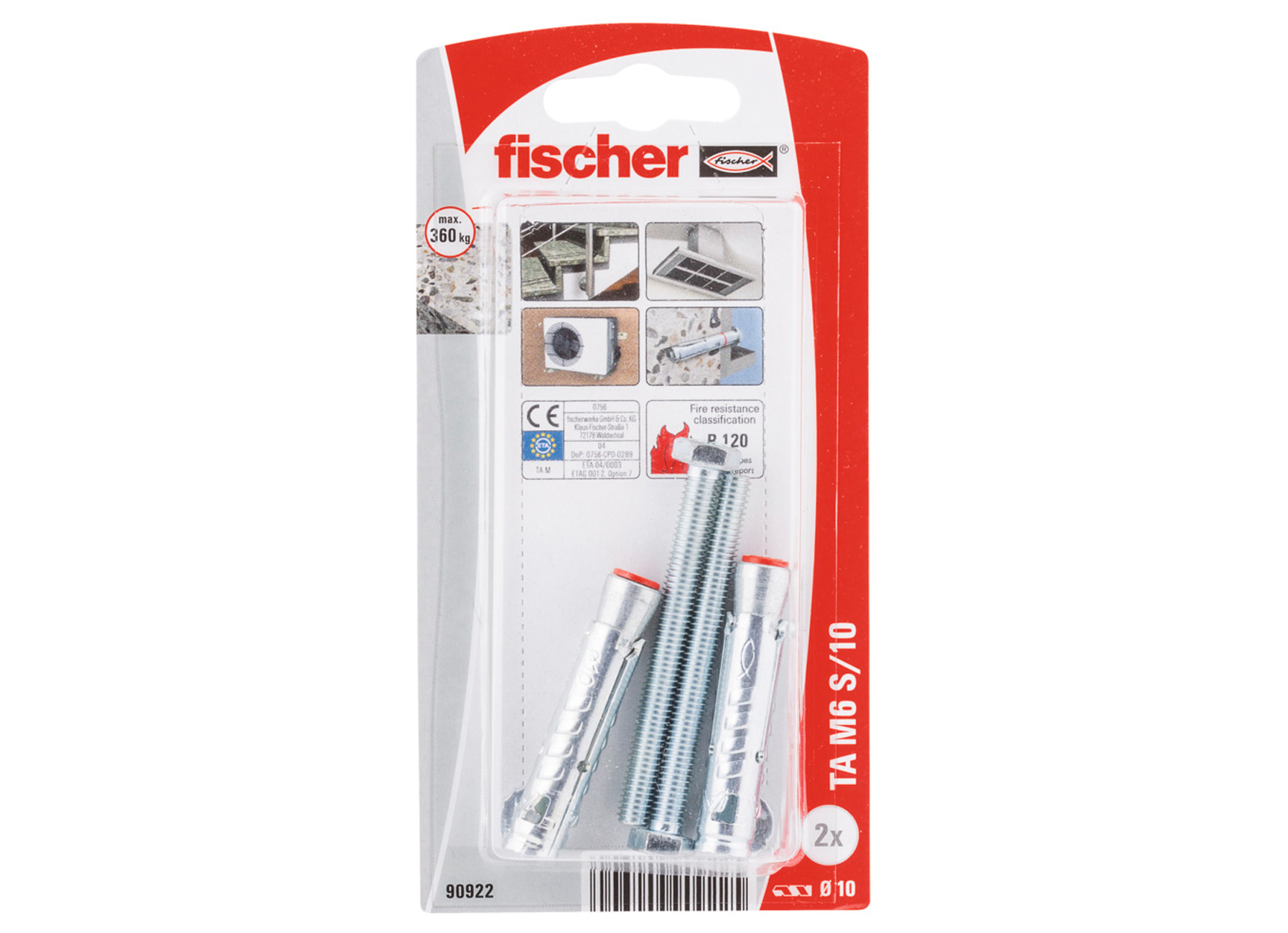 FISCHER HULSANKER TA M6 S/10 K NV