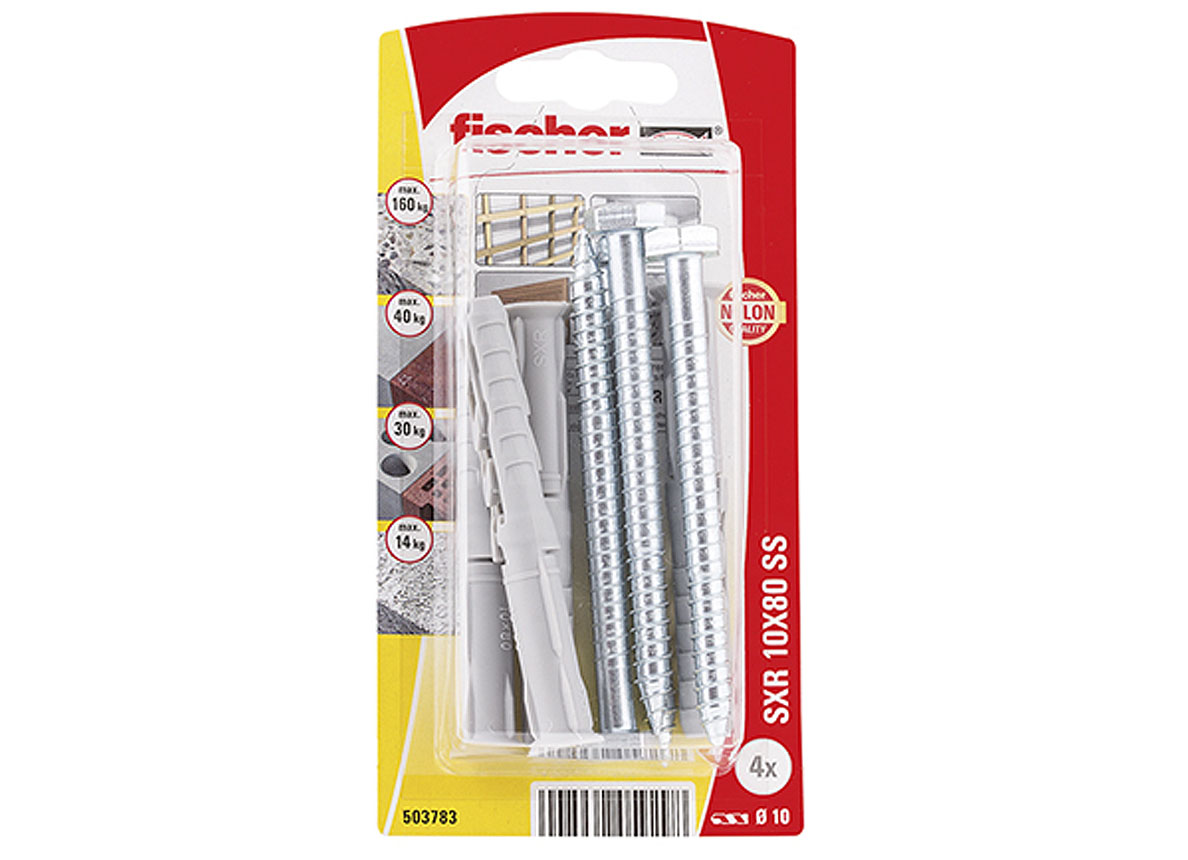 FISCHER CHEVILLE RALLONGEE AVEC VIS A TETE HEXAGONALE SXR