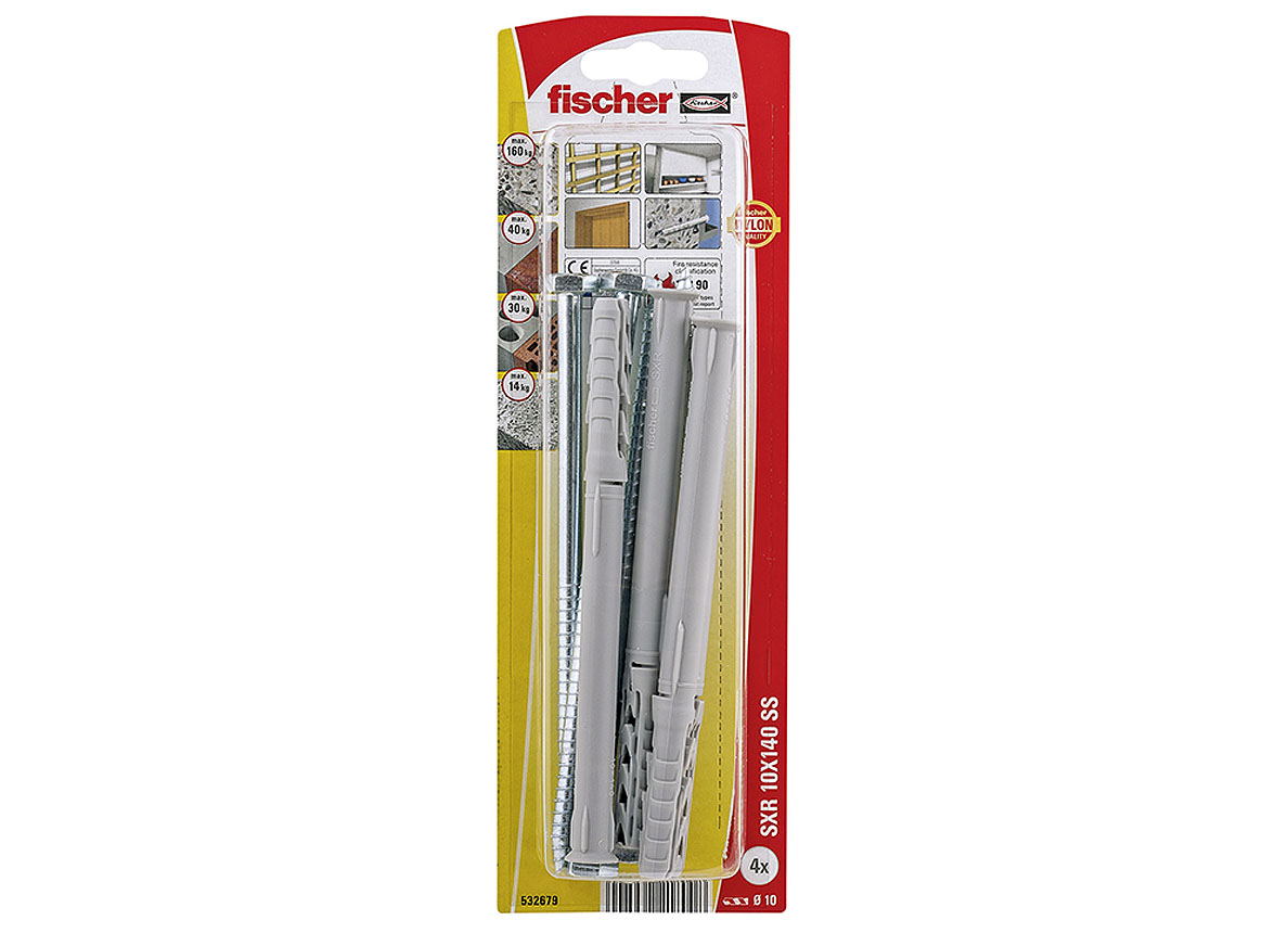 FISCHER CONSTRUCTIEPLUG MET SCHROEF ZESKANTE BOUT SXR 10X140 SS K NV (4)