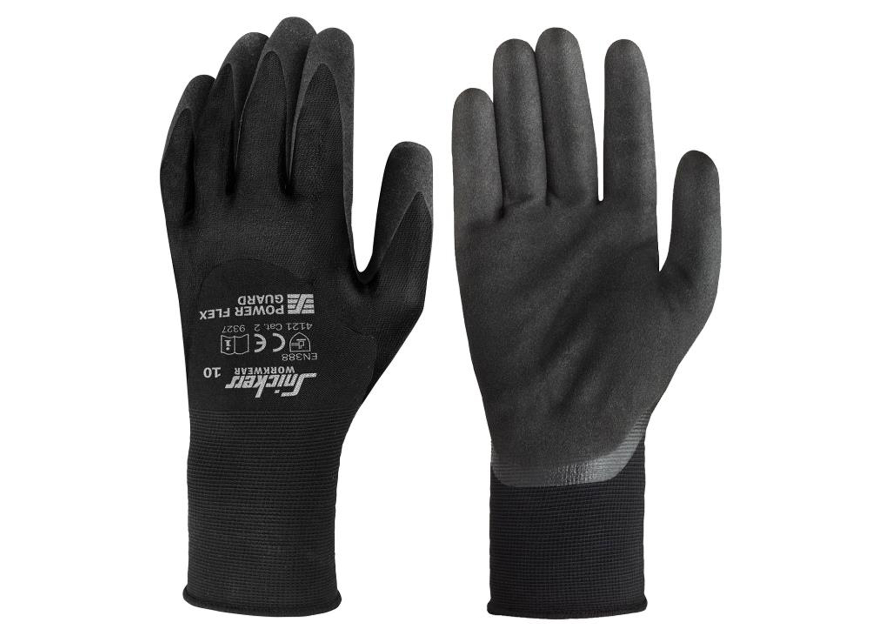 SNICKERS POWER FLEX GUARD GANTS DE TRAVAIL 9327 NOIR