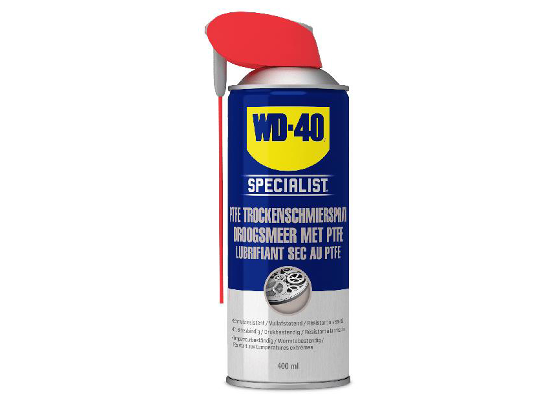 WD40 SPECIALIST LUBRIFIANT SEC AU PTFE ANTI-FRICTION 400ML