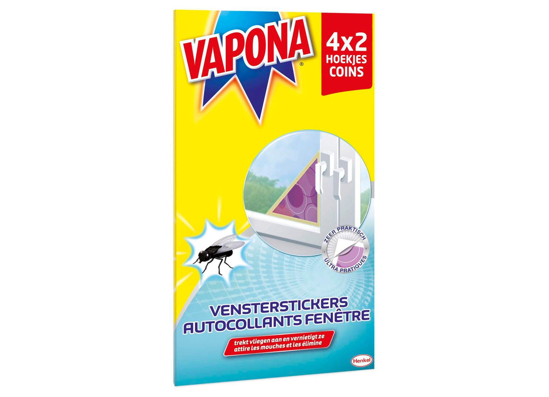 VAPONA AUTOCOLLANTS FENETRE ''COINS''