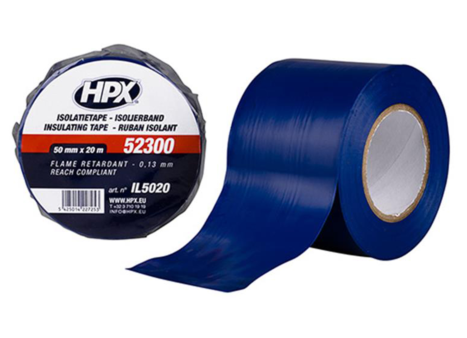 HPX ISOLATIETAPE BLAUW 50MM X 20M