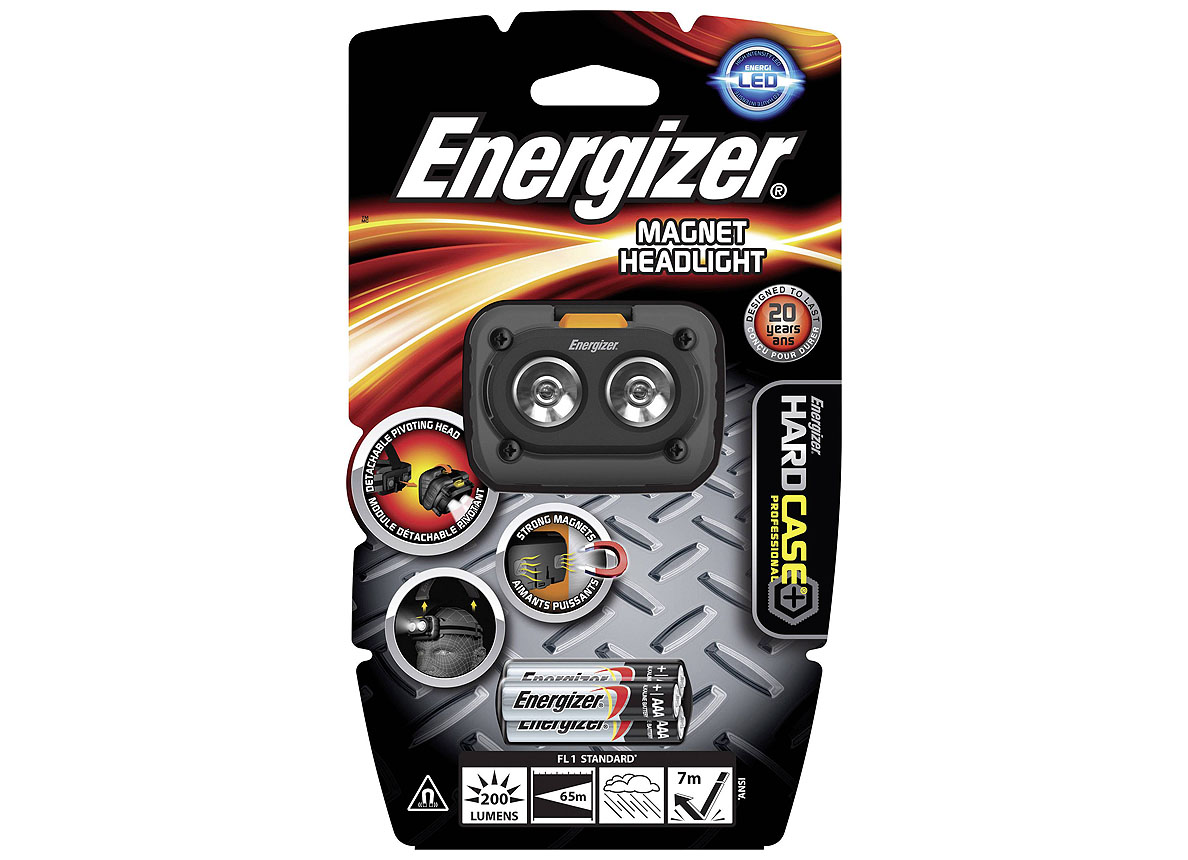 ENERGIZER HOOFDLAMP LED 200LM MAGNETISCH