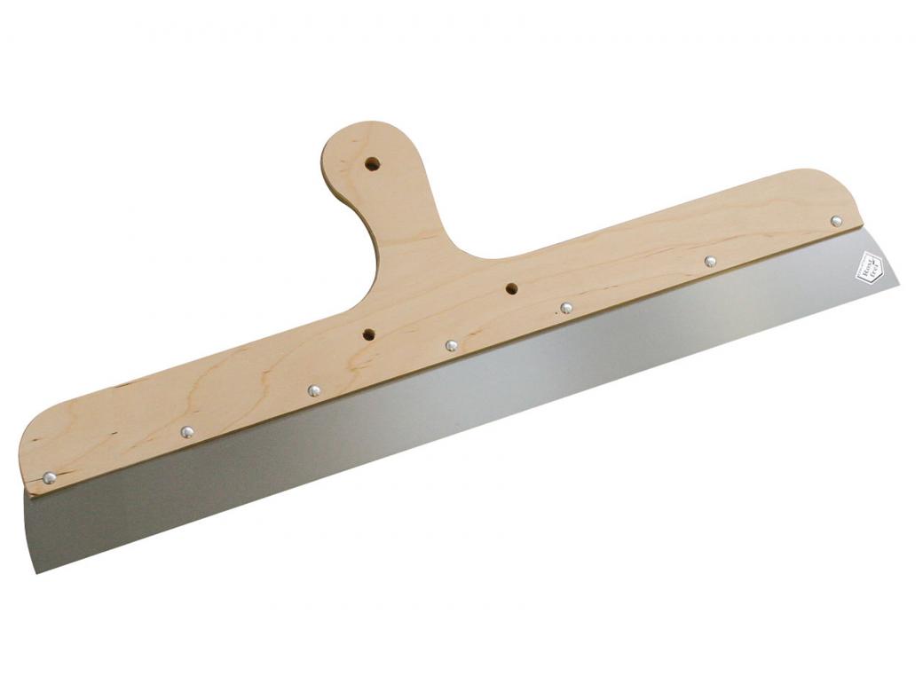 Spackmes 500 mm / 0,7 mm met houten greep - inox