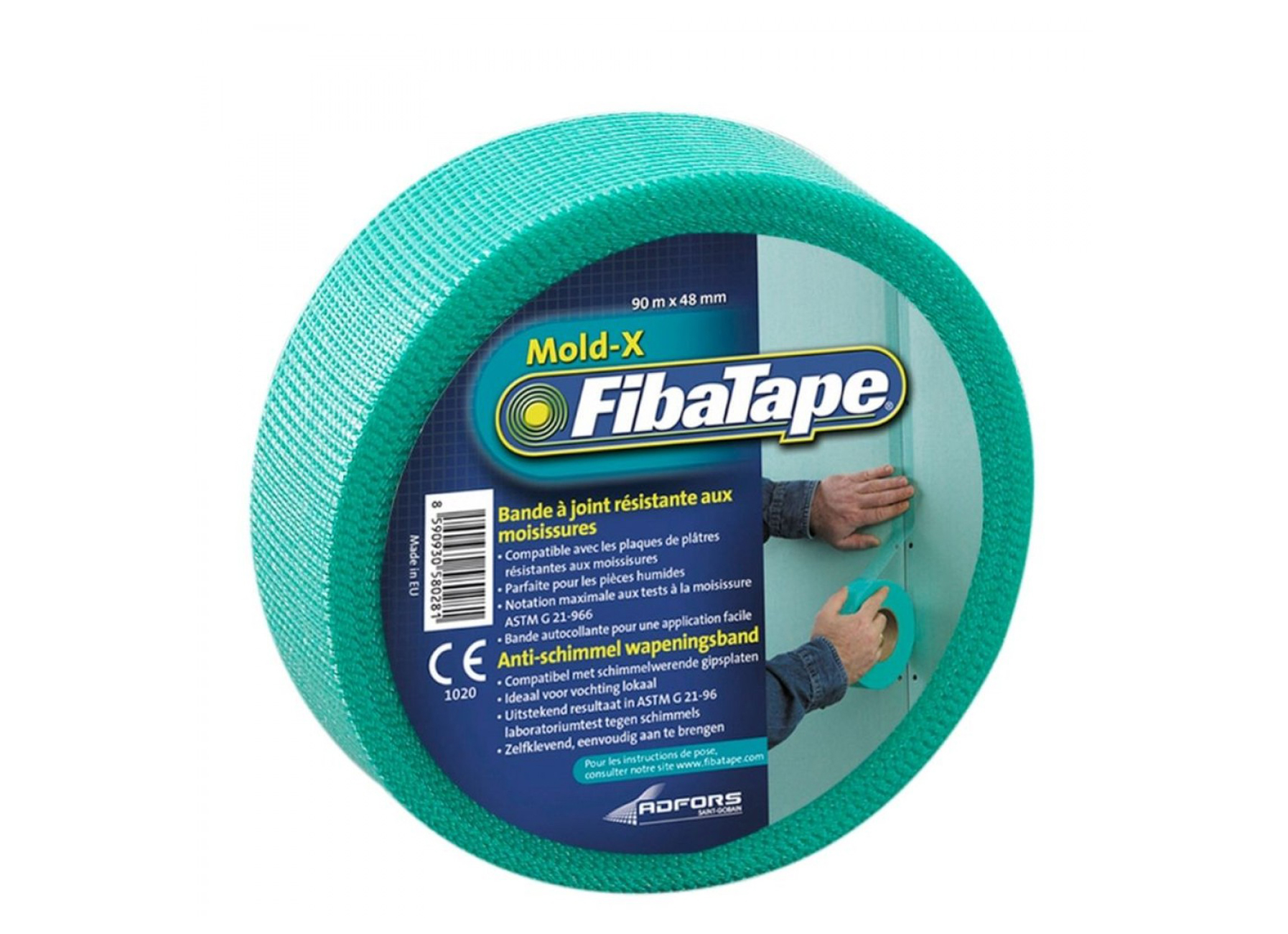 FibaTape Mold-X Schimmelwerende Voegband 90m x 48mm