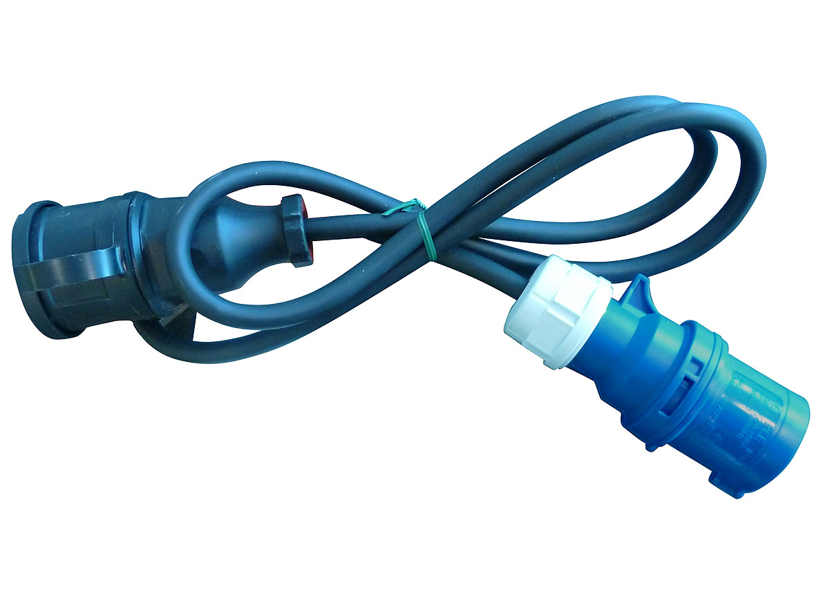 VERLOOPSTEKKER HEDI 230V/16A 1.5M KABEL (VROUW)