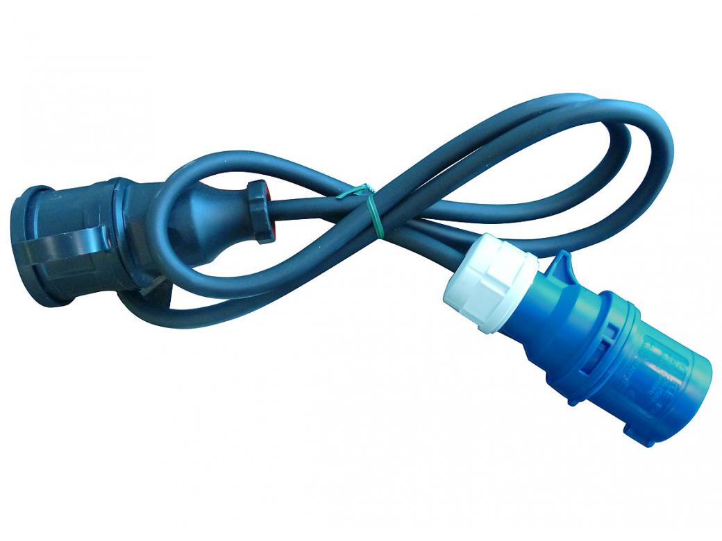 VERLOOPSTEKKER HEDI 230V/16A 1.5M KABEL (VROUW)