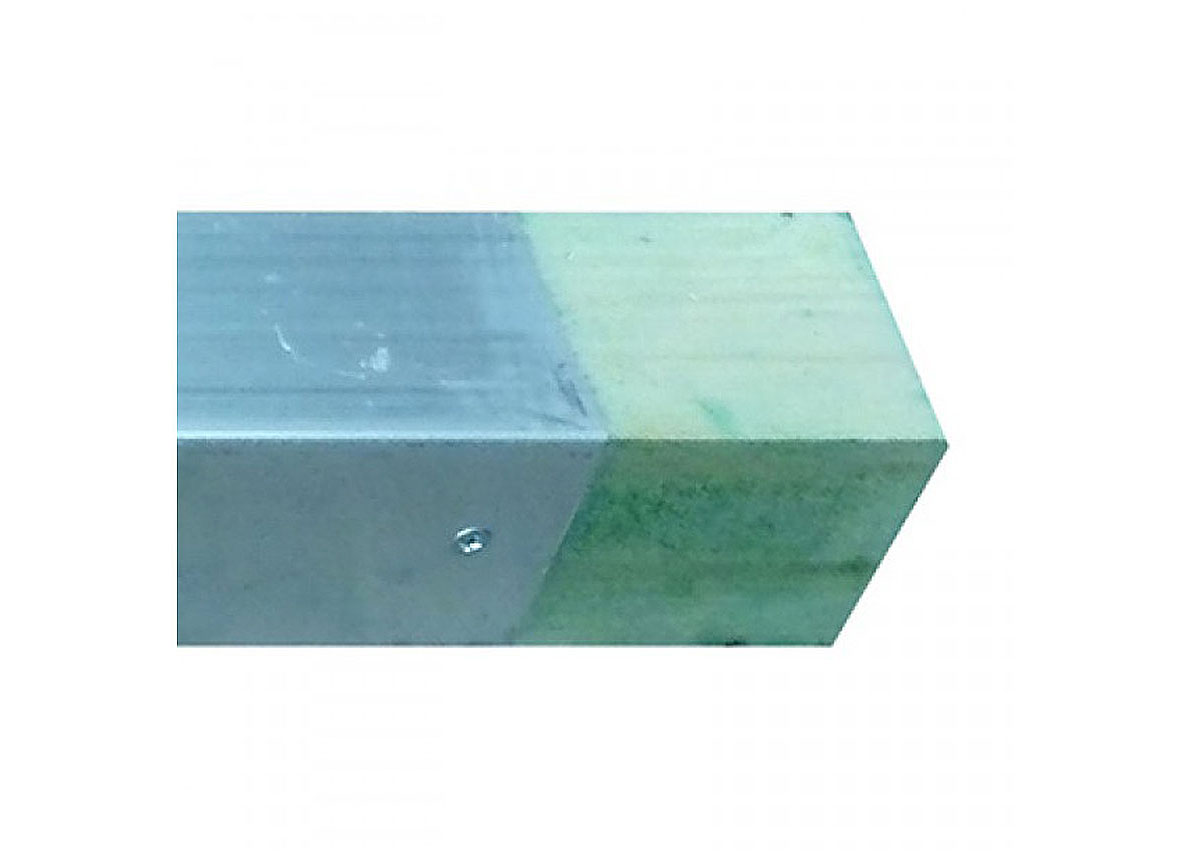 ALU METSERSPROFIEL 66X66MM 4M