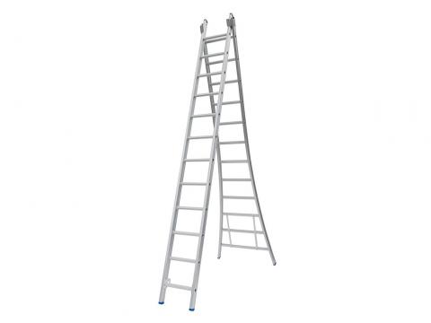 ECHELLE COULISSANTE - PIED EVASE - LIBRE - 2X8