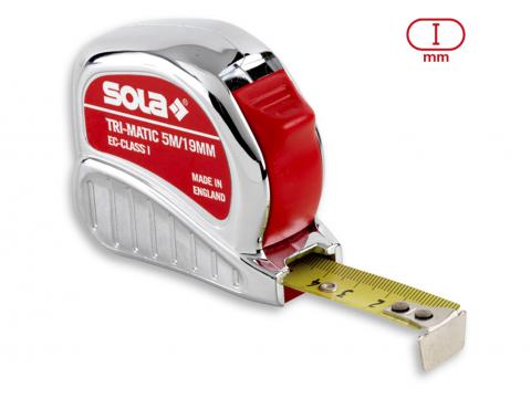 SOLA METRE RUBAN TRI-MATIC 5M