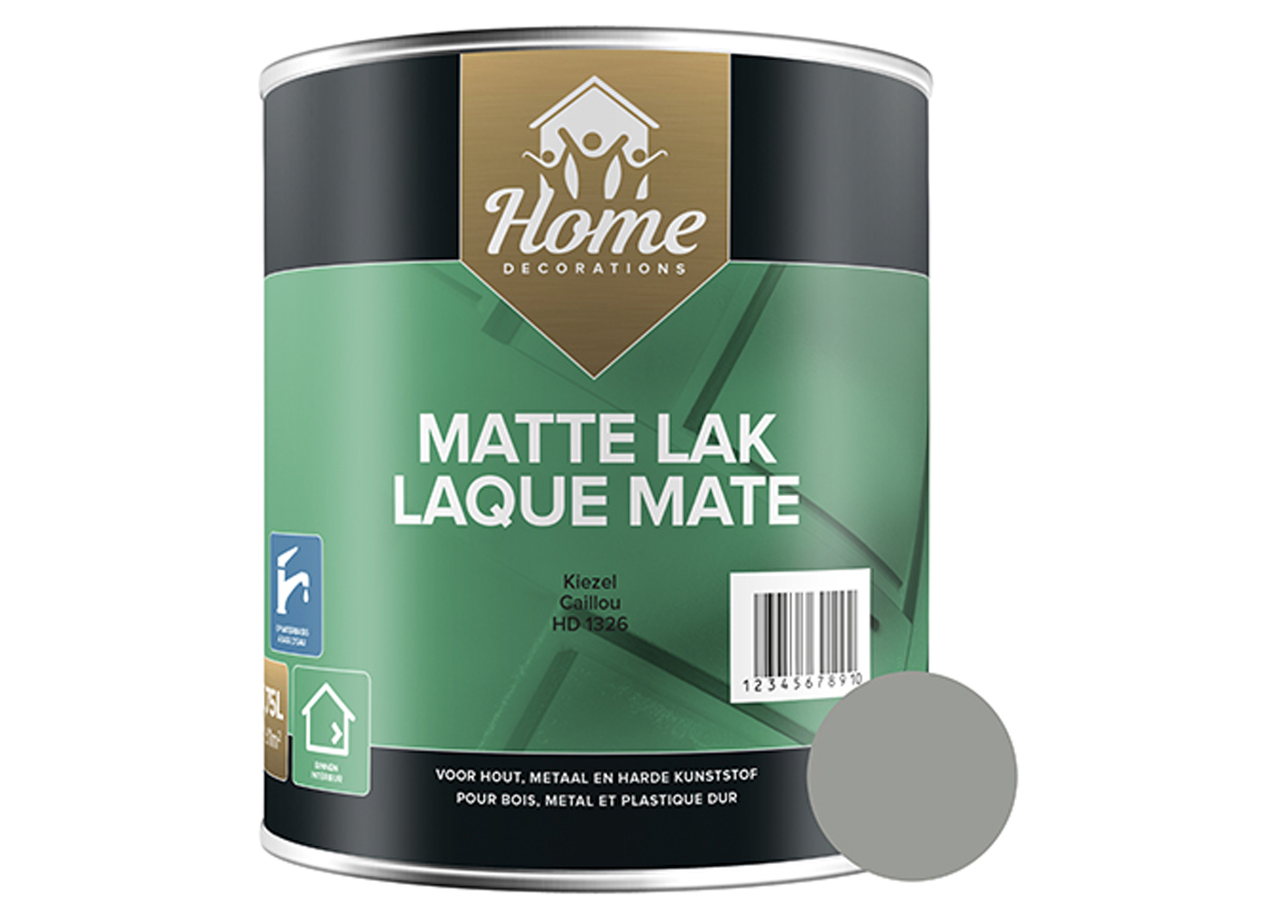 MATTE LAK OP WATERBASIS KIEZEL 750ML