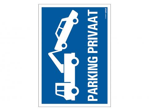 BORD 23X33CM PARKING PRIVAAT