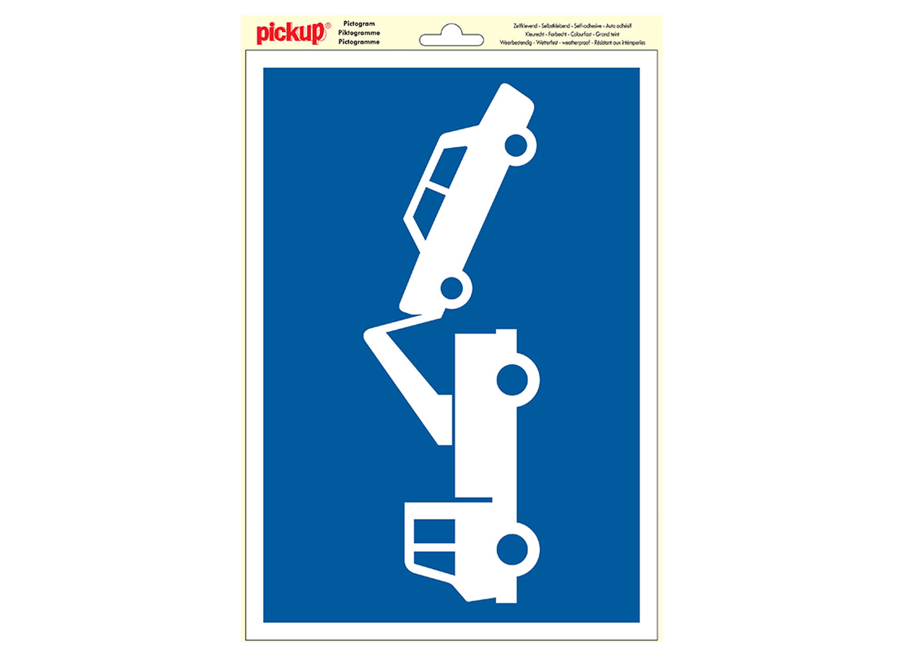 PICTOGRAM WEGSLEEPREGELING 23X33M