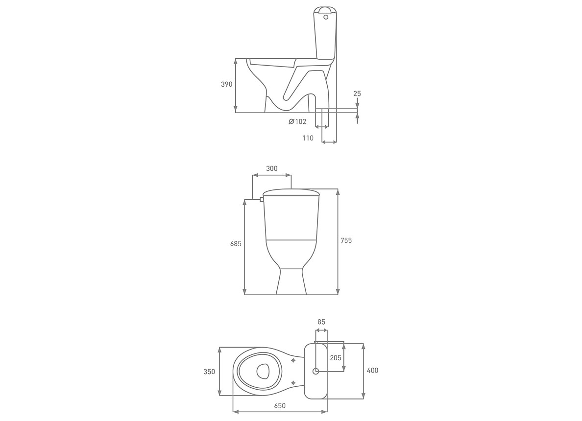 WC PACK X-JOY RIMLESS SORTIE CA
