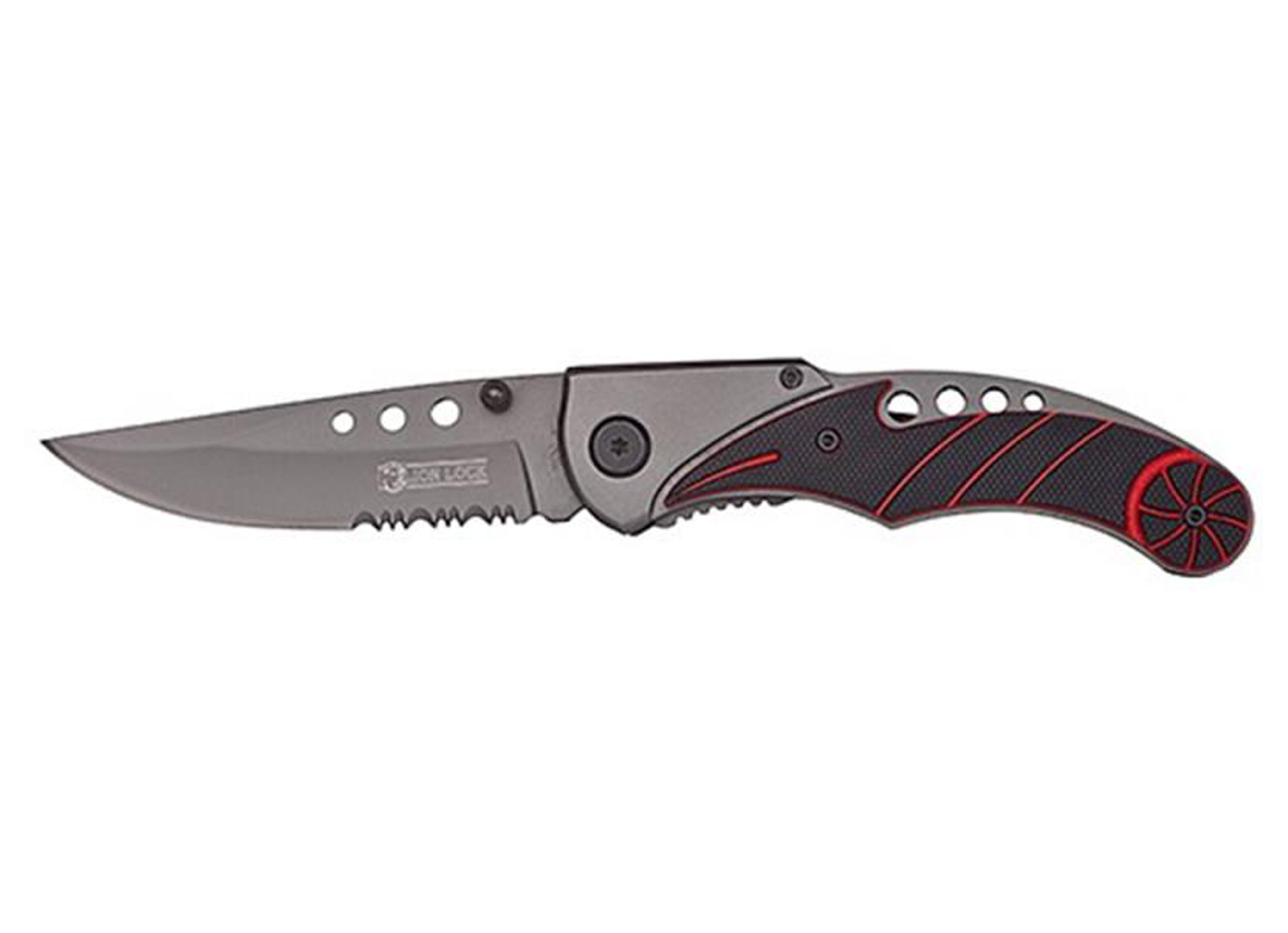 HOMEY'S ZAKMES LION LOCK ROESTVRIJ STAAL + TITANIUM G10