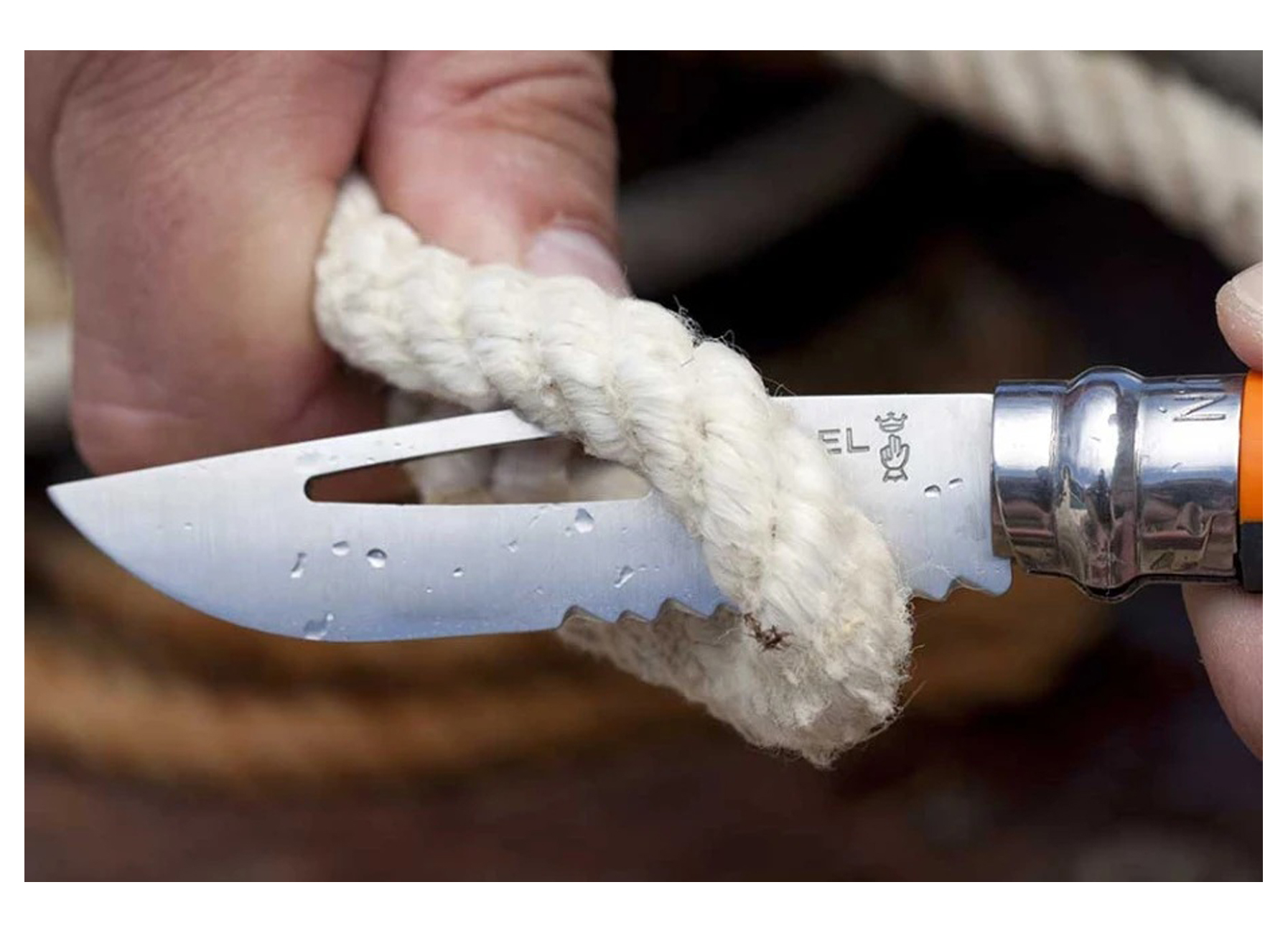 OPINEL ZAKMES OUTDOOR N°8 RVS/ORANJE