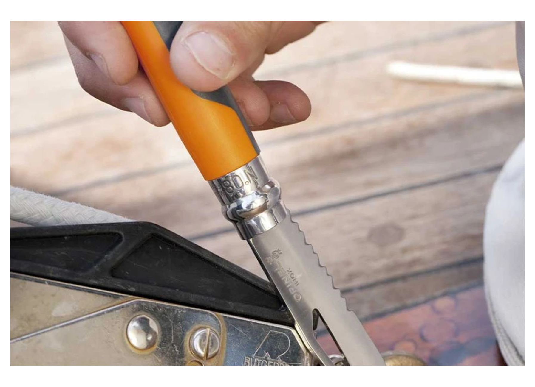 OPINEL ZAKMES OUTDOOR N°8 RVS/ORANJE