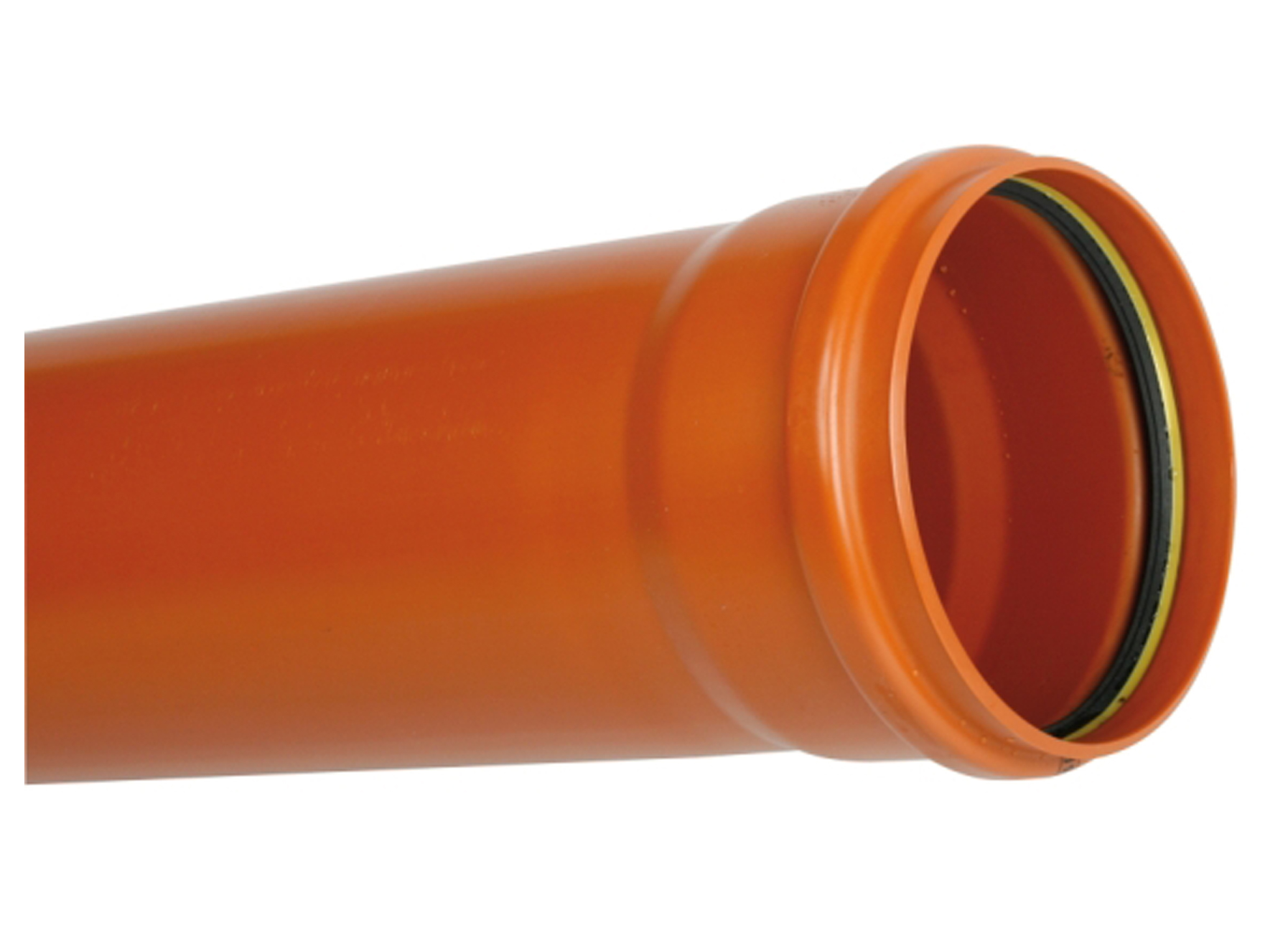 TUYAU EGOUT PVC BENOR ROUGE-BRIQUE MANCHONNE
