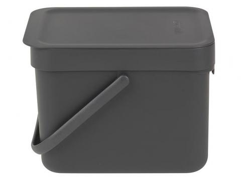 AFVALEMMER SORT & GO 6L GRIJS