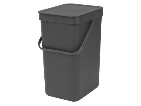 AFVALEMMER SORT & GO 12L GRIJS