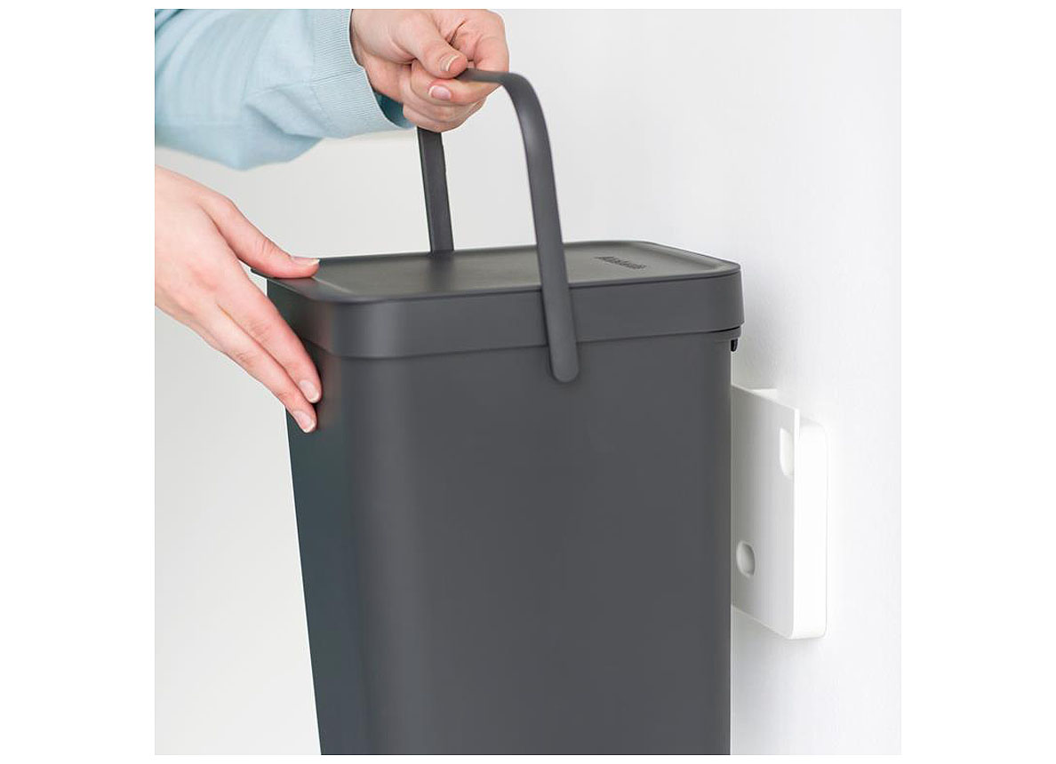 POUBELLE SORT & GO 12L GRIS