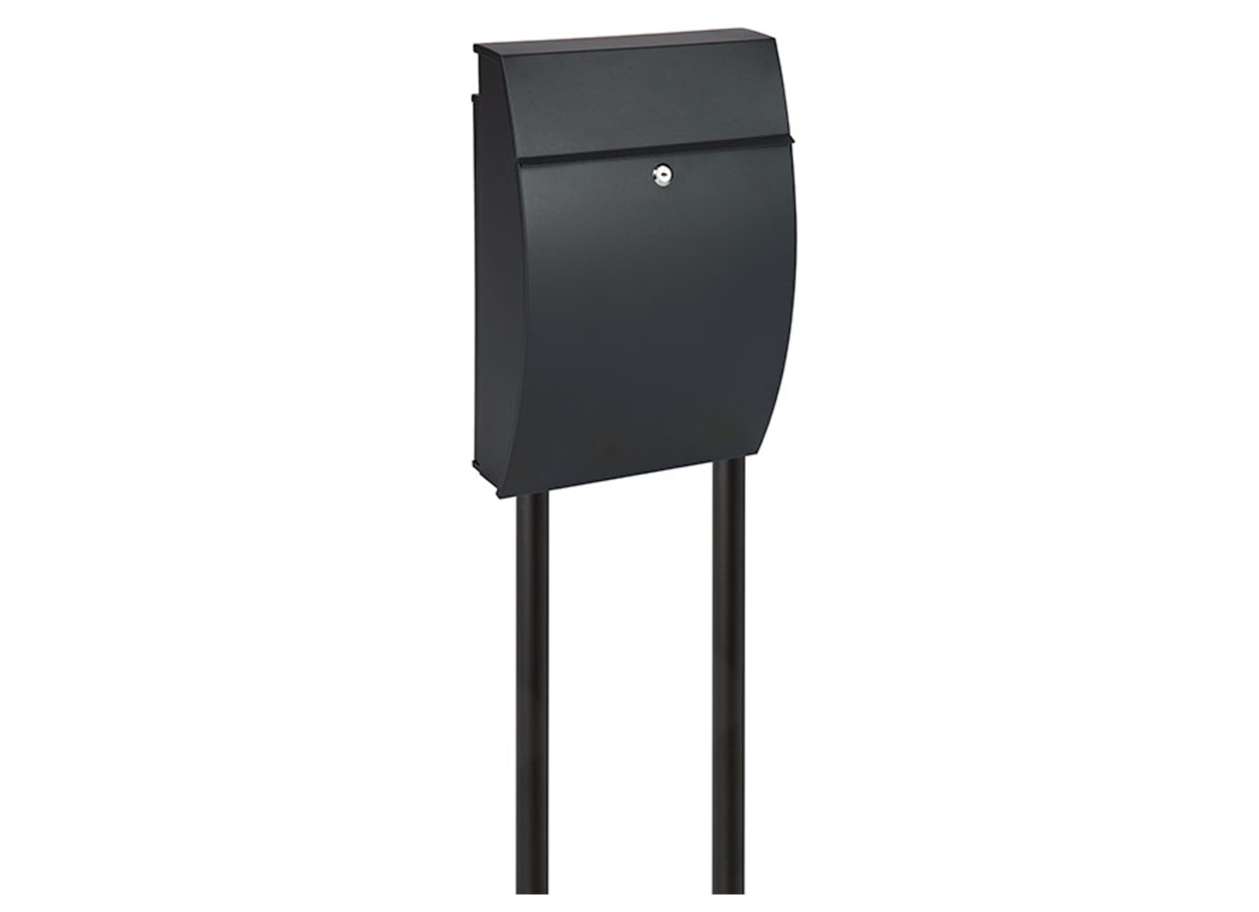 DOUBLE PIQUET DE SUPPORT POUR BOITE AUX LETTRES ANTHRACITE MAT