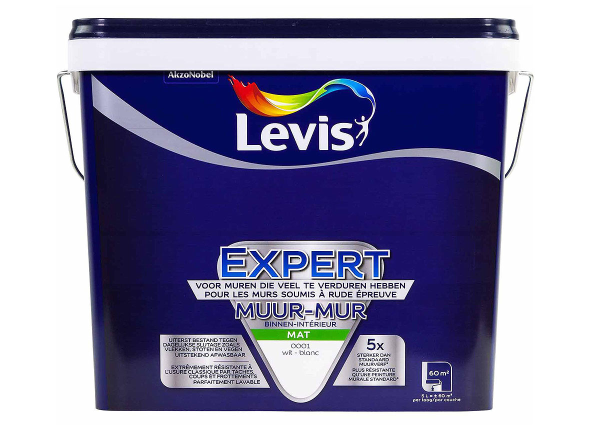 LEVIS EXPERT MUUR - WIT 0001 5L