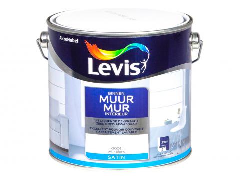 LEVIS MUR INTERIEUR SATIN BLANC 0001 2,5L